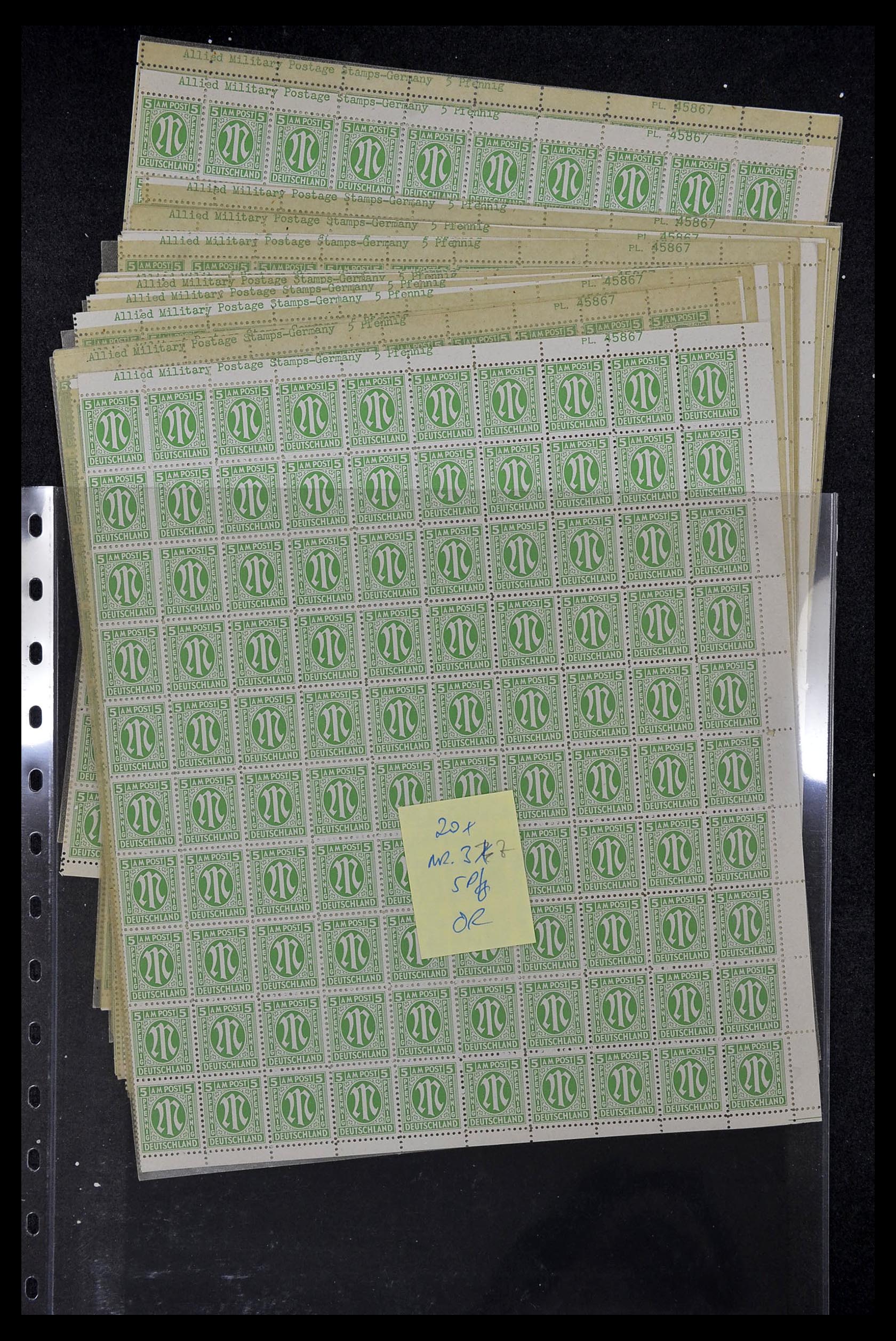 34886 084 - Postzegelverzameling 34886 Geallieerde bezetting 1945.