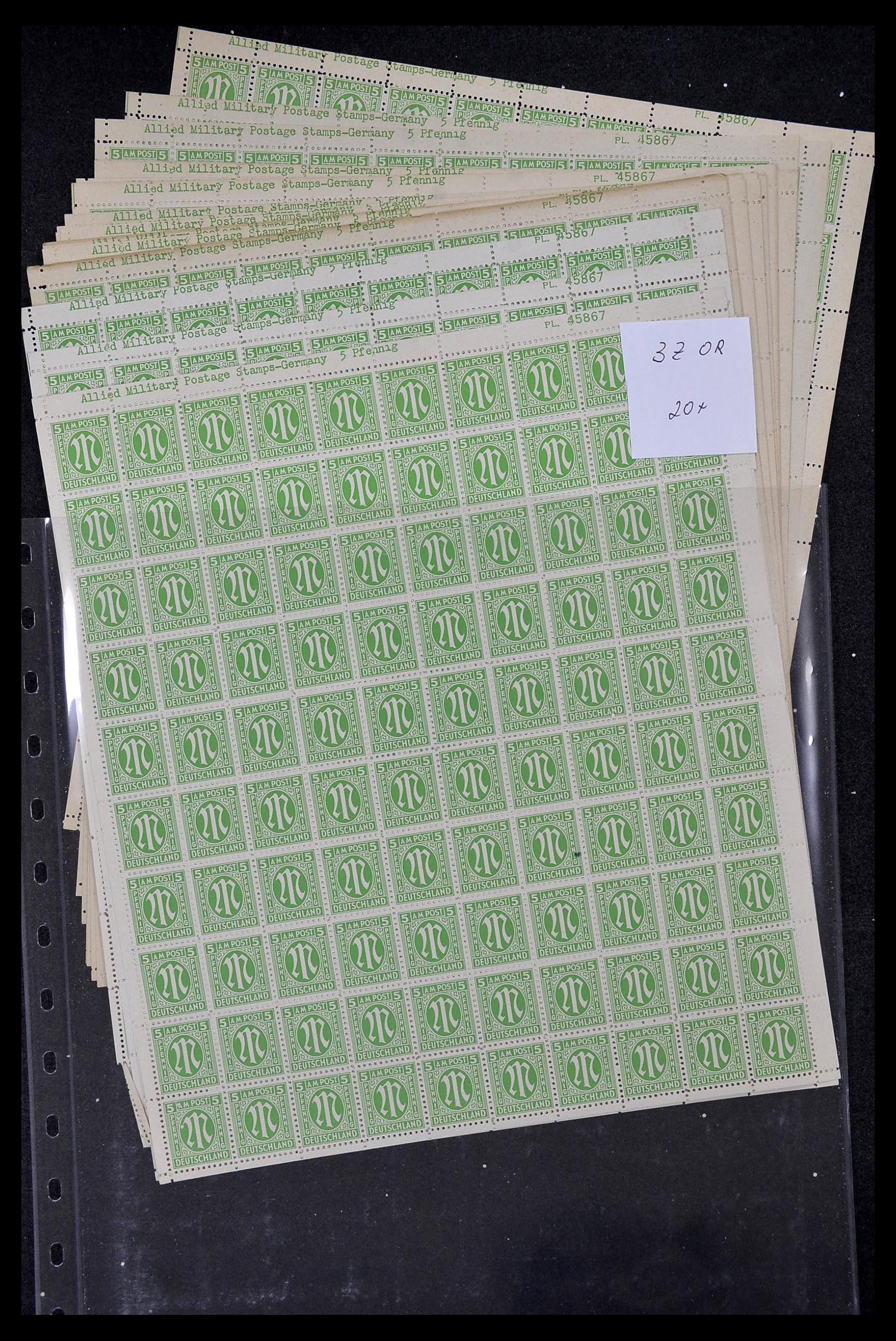34886 087 - Postzegelverzameling 34886 Geallieerde bezetting 1945.