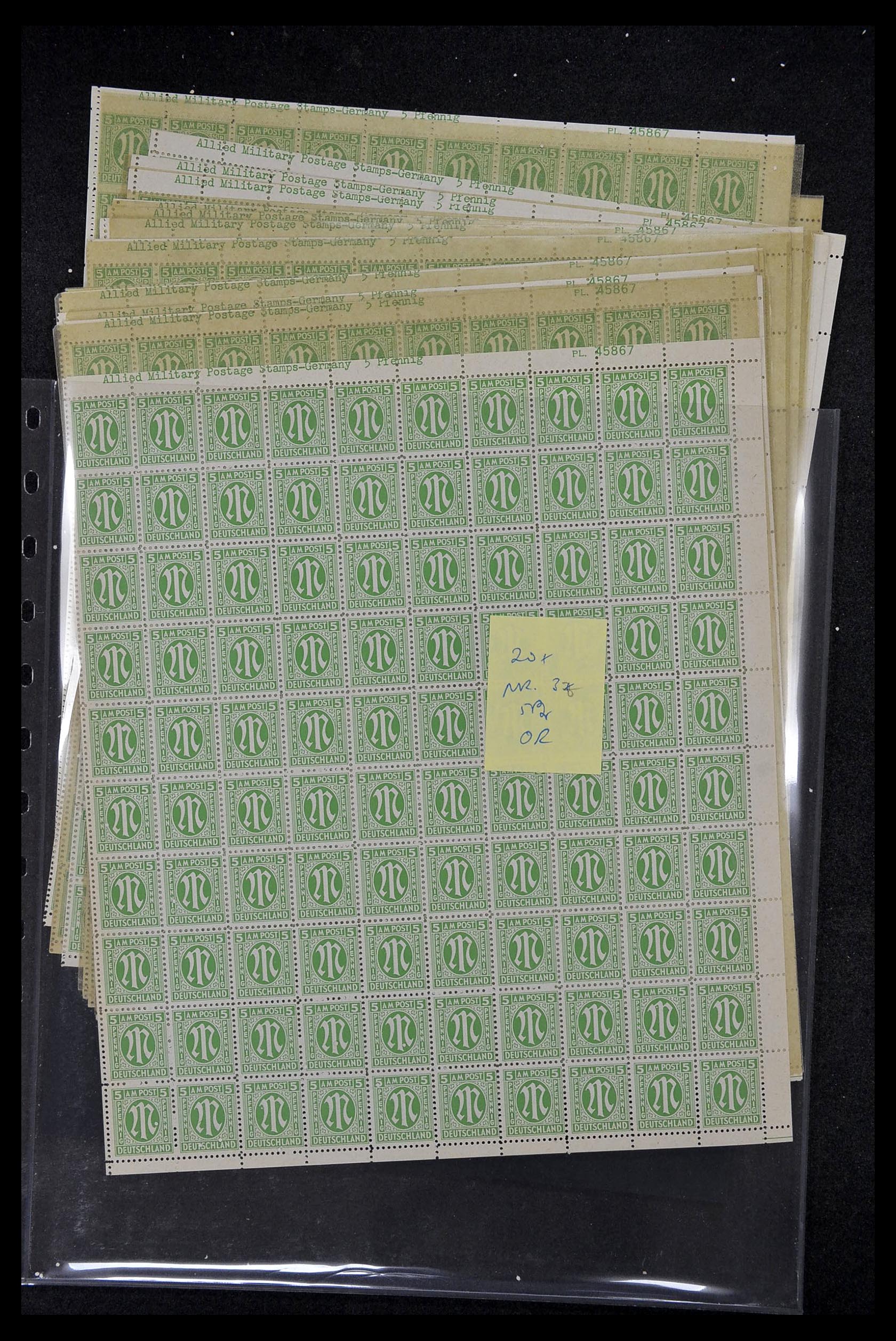34886 091 - Postzegelverzameling 34886 Geallieerde bezetting 1945.