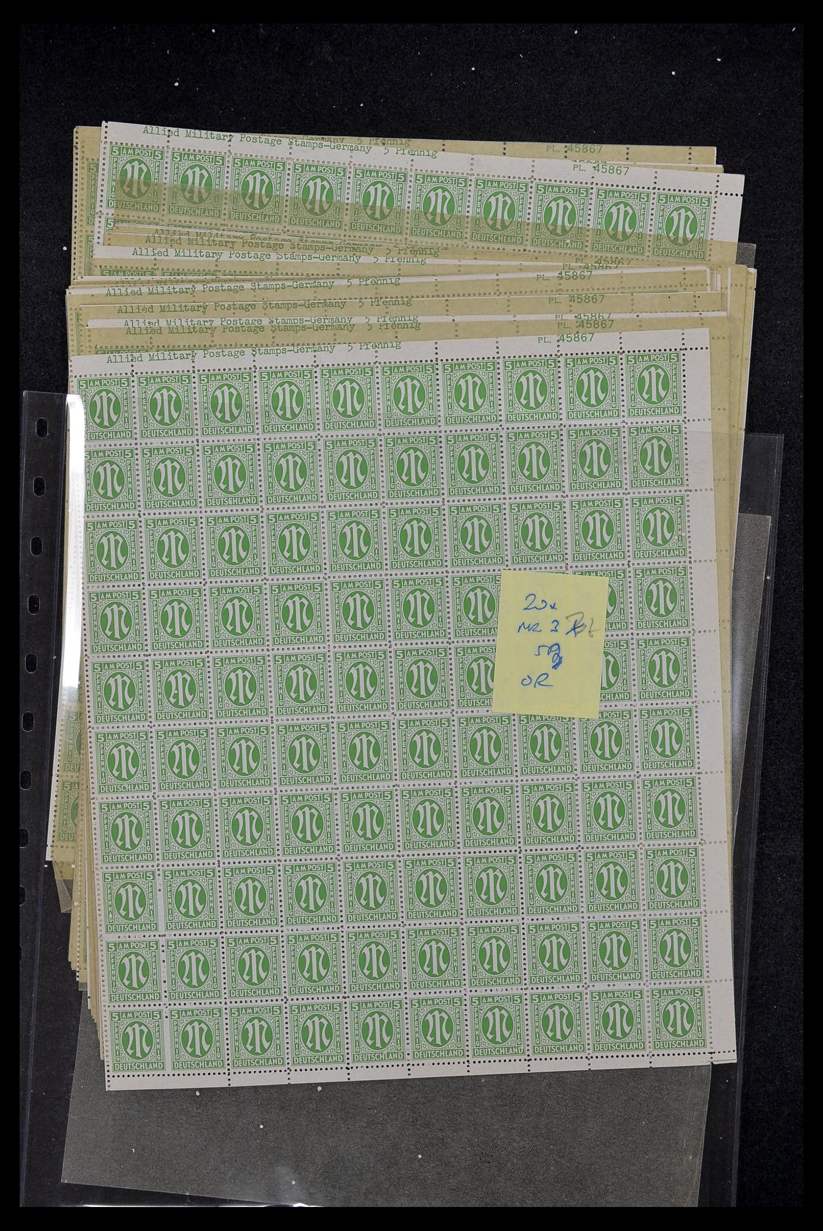 34886 092 - Stamp Collection 34886 Allied occupation 1945.