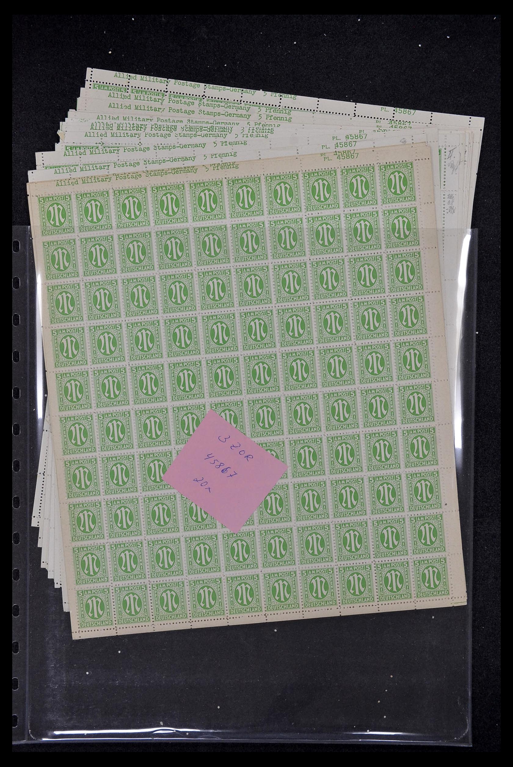34886 093 - Postzegelverzameling 34886 Geallieerde bezetting 1945.