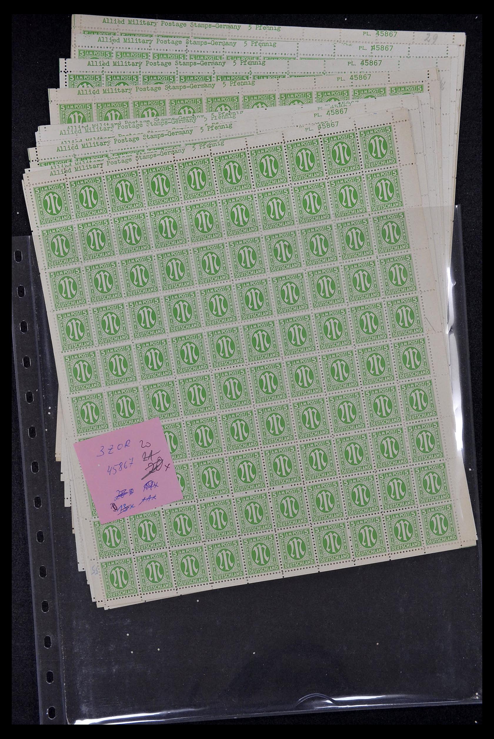 34886 096 - Postzegelverzameling 34886 Geallieerde bezetting 1945.