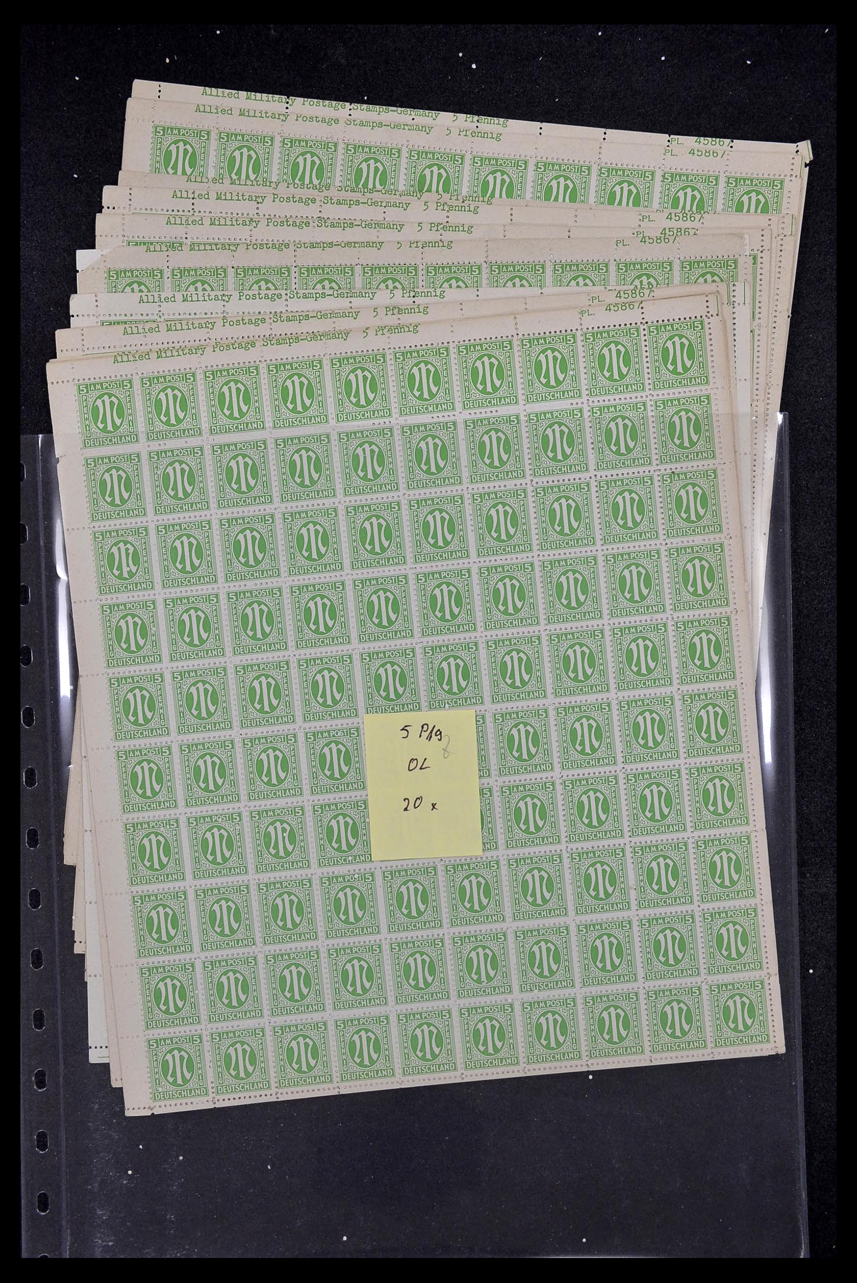 34886 100 - Postzegelverzameling 34886 Geallieerde bezetting 1945.