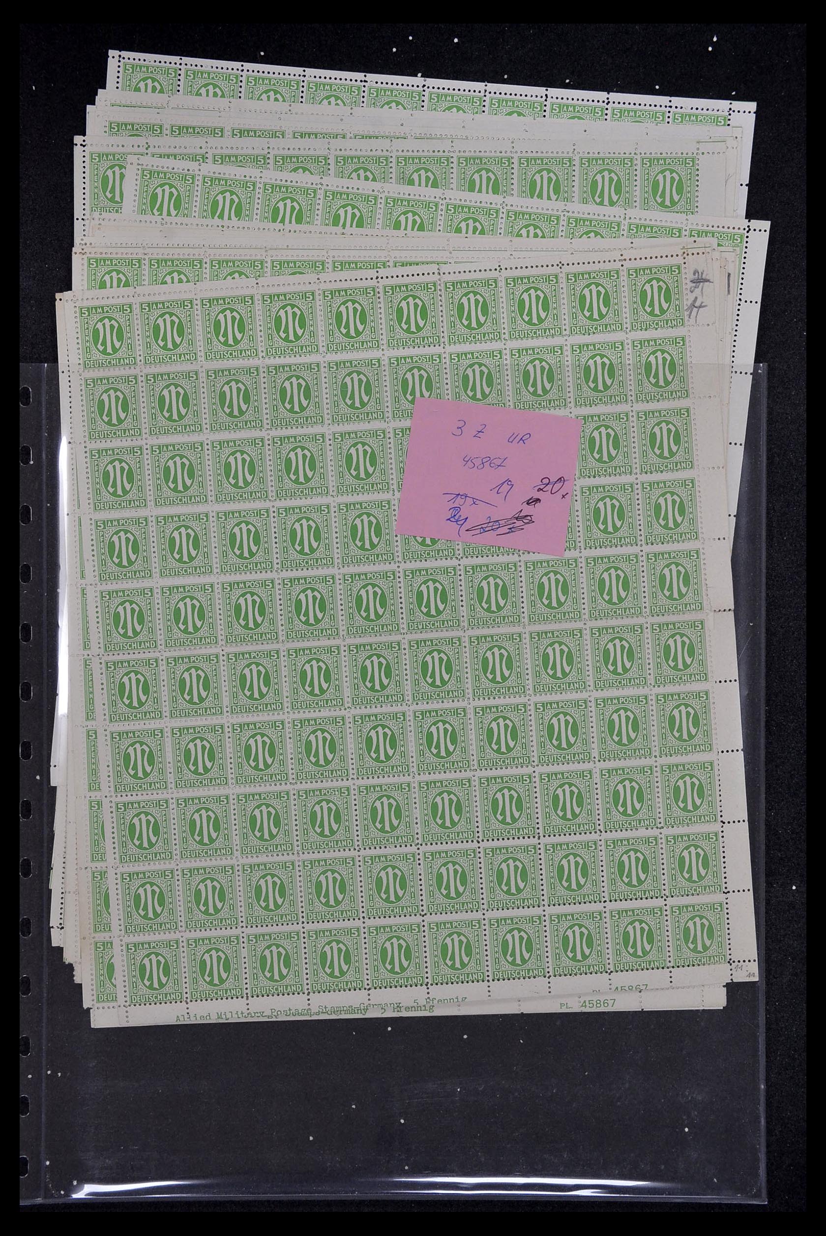 34886 121 - Postzegelverzameling 34886 Geallieerde bezetting 1945.