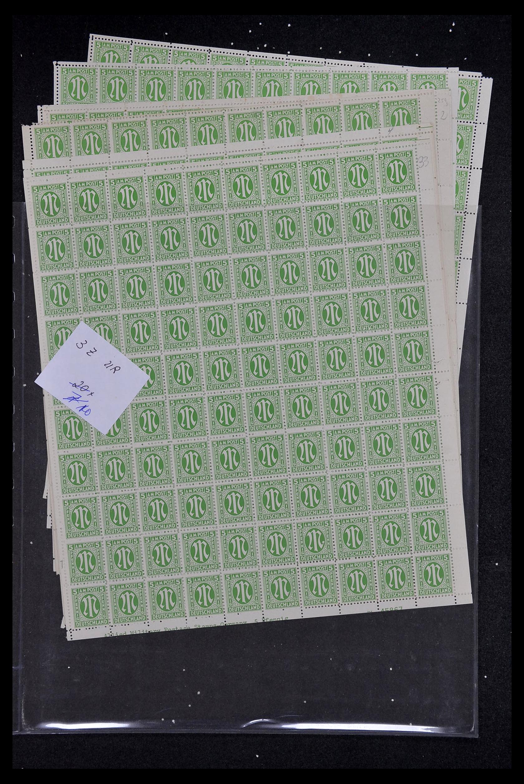 34886 124 - Postzegelverzameling 34886 Geallieerde bezetting 1945.