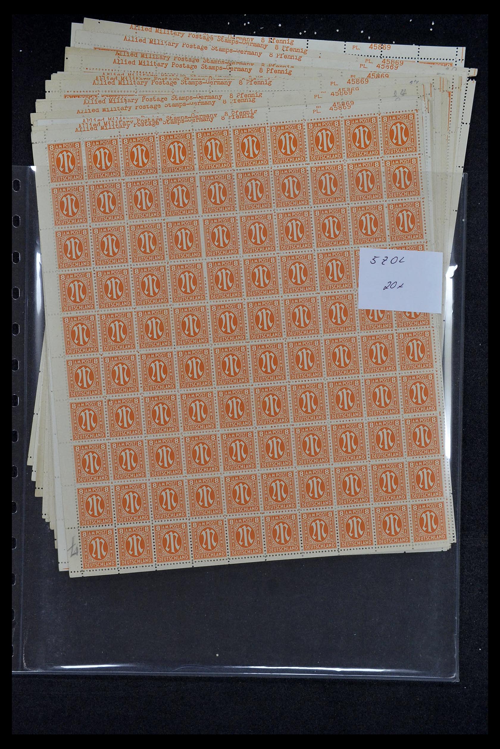 34886 133 - Stamp Collection 34886 Allied occupation 1945.