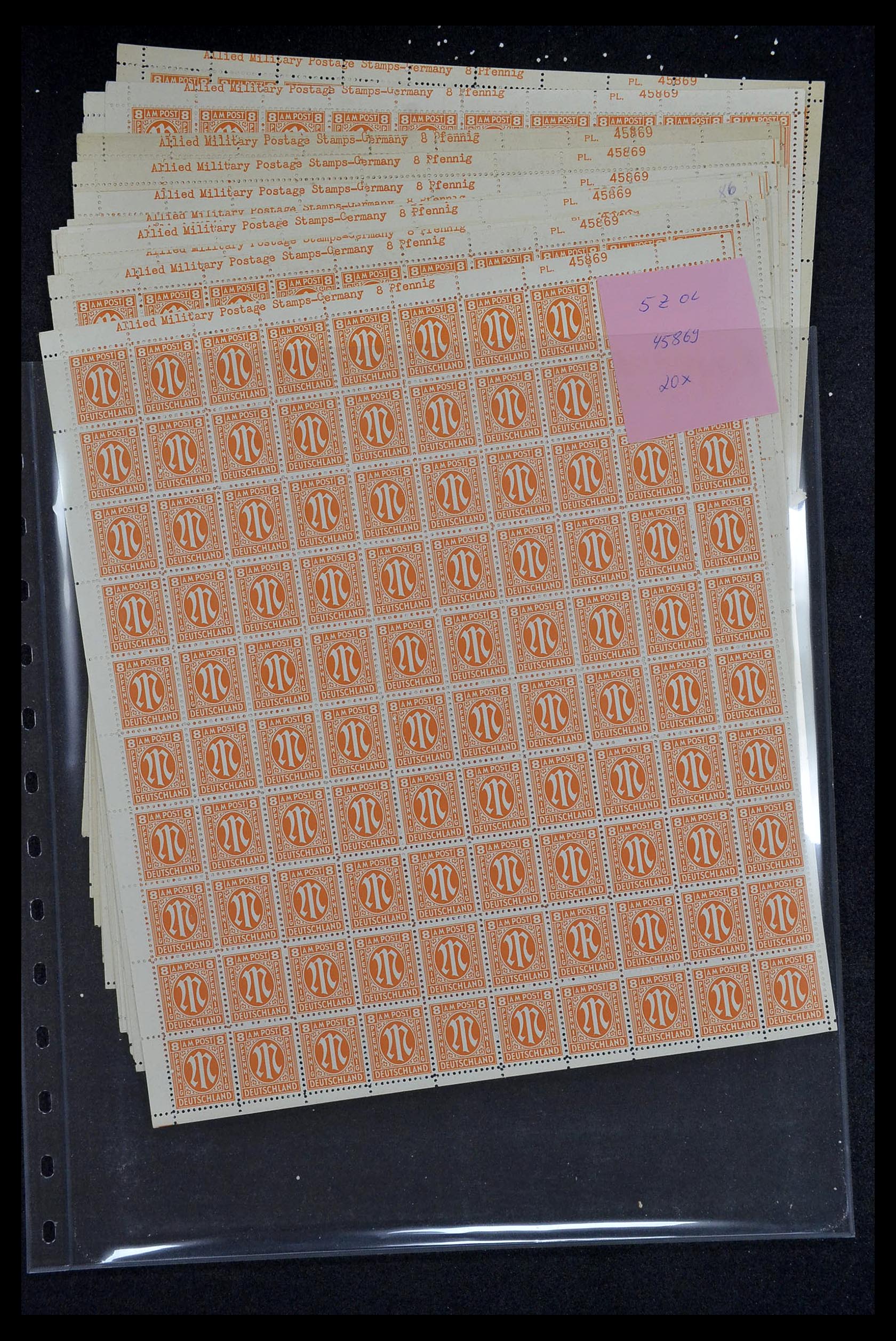 34886 134 - Postzegelverzameling 34886 Geallieerde bezetting 1945.