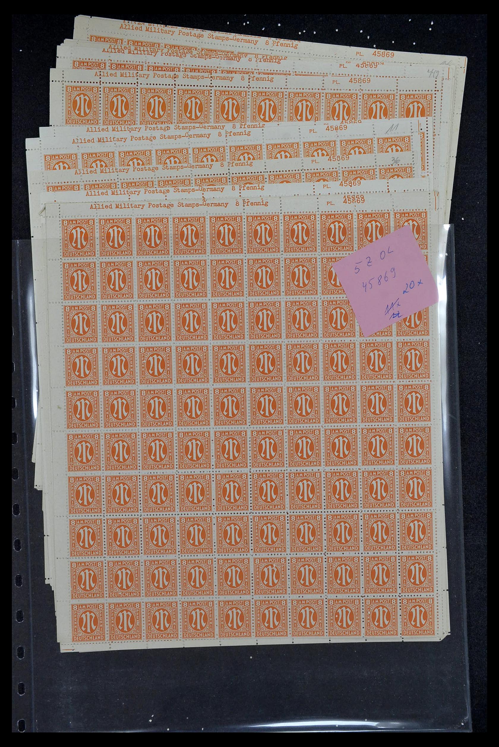 34886 136 - Postzegelverzameling 34886 Geallieerde bezetting 1945.