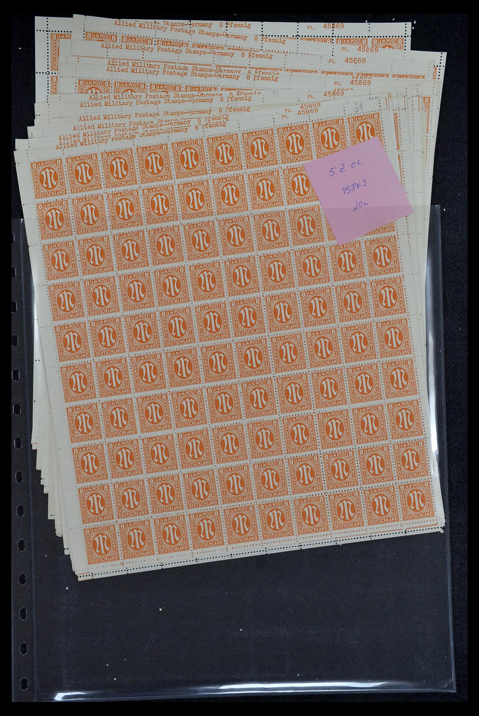 34886 137 - Postzegelverzameling 34886 Geallieerde bezetting 1945.