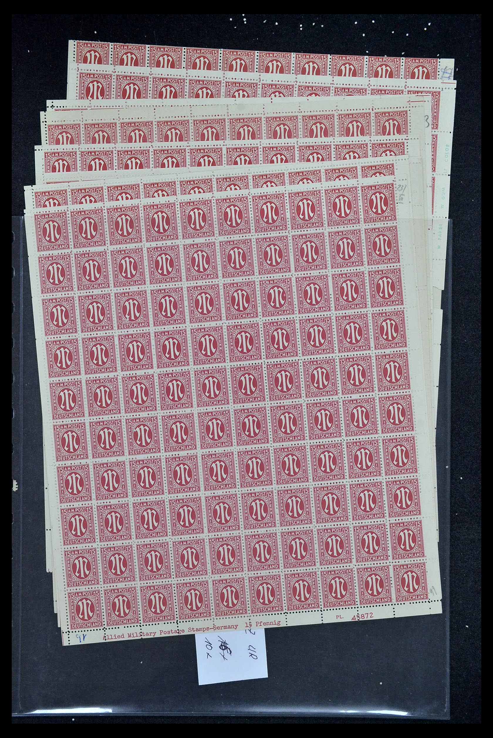 34886 150 - Stamp Collection 34886 Allied occupation 1945.