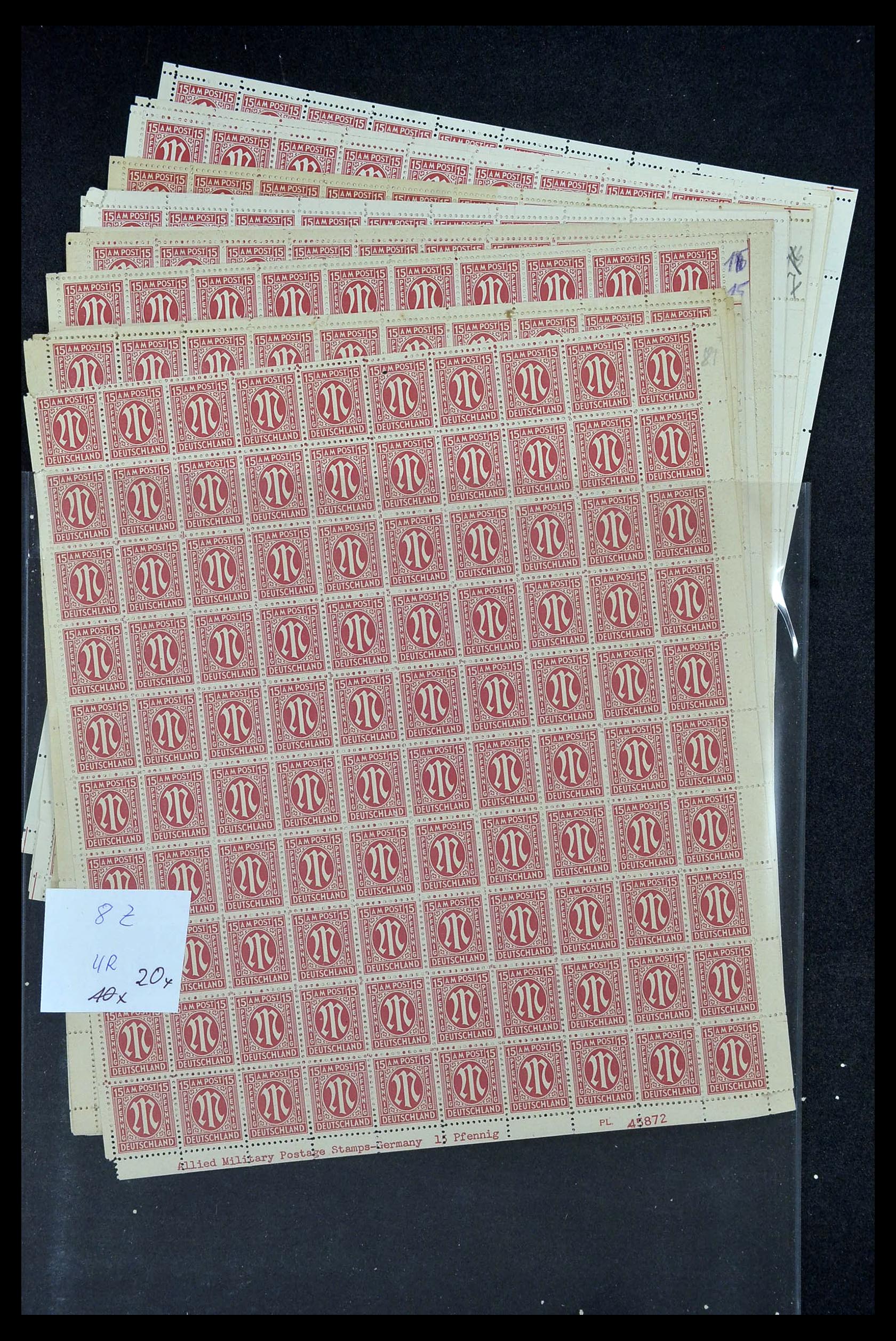 34886 153 - Stamp Collection 34886 Allied occupation 1945.
