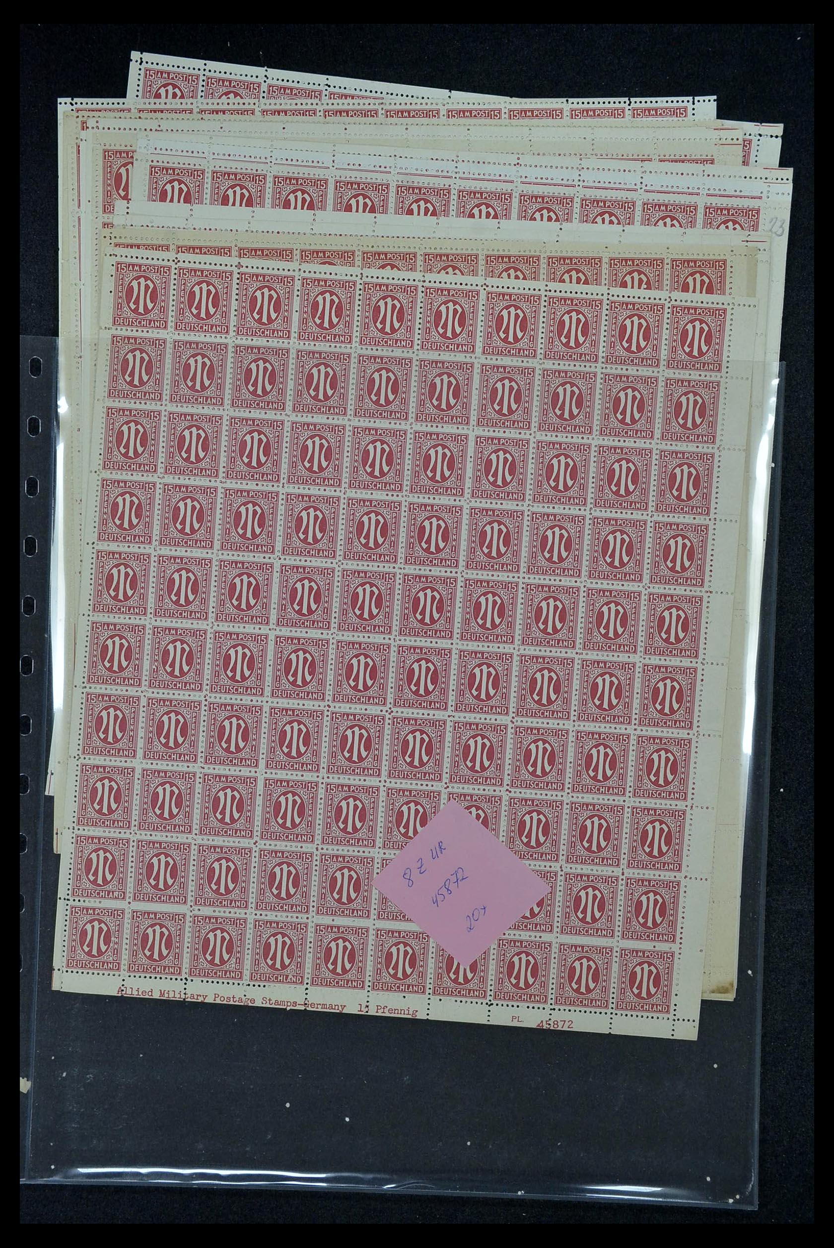 34886 155 - Postzegelverzameling 34886 Geallieerde bezetting 1945.