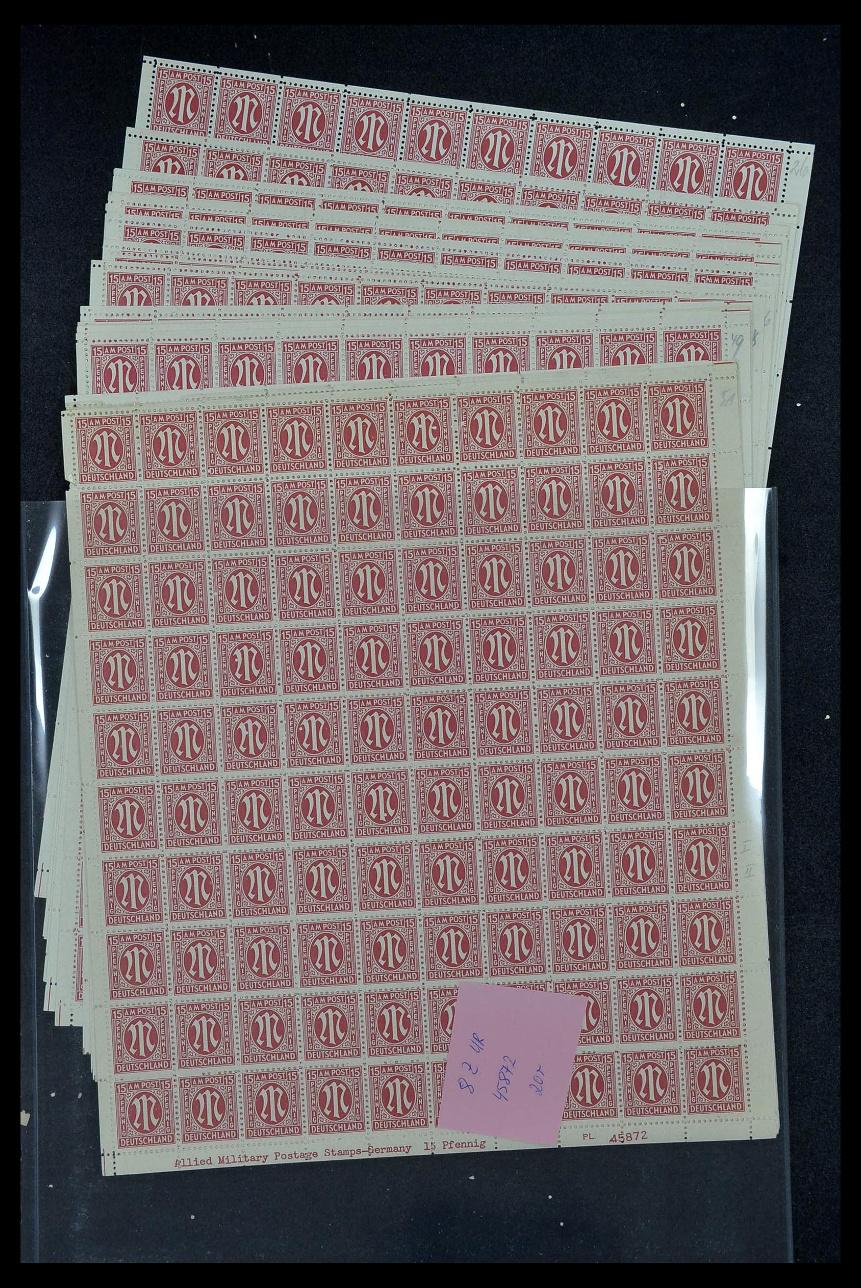34886 156 - Postzegelverzameling 34886 Geallieerde bezetting 1945.
