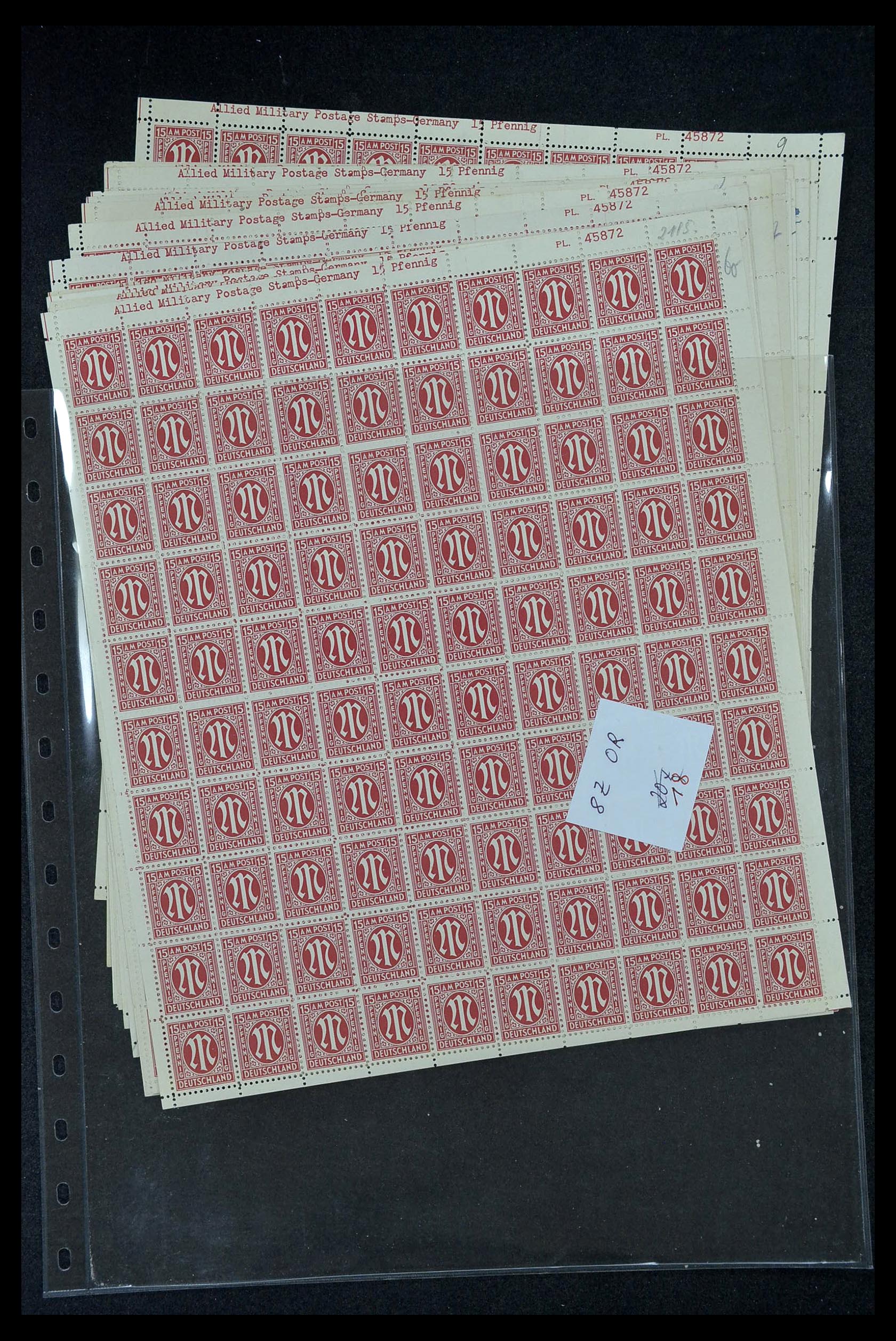 34886 158 - Postzegelverzameling 34886 Geallieerde bezetting 1945.