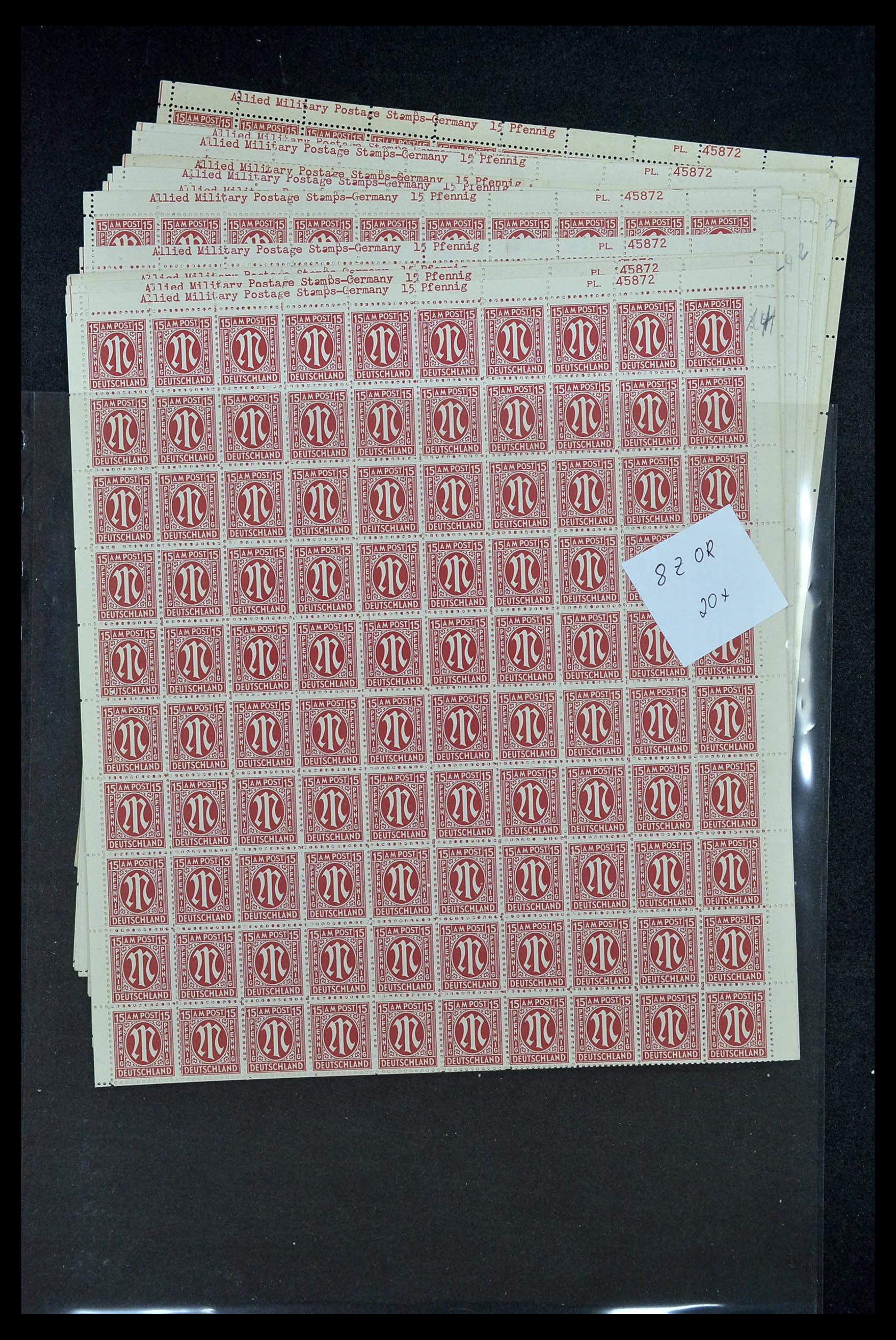 34886 160 - Stamp Collection 34886 Allied occupation 1945.