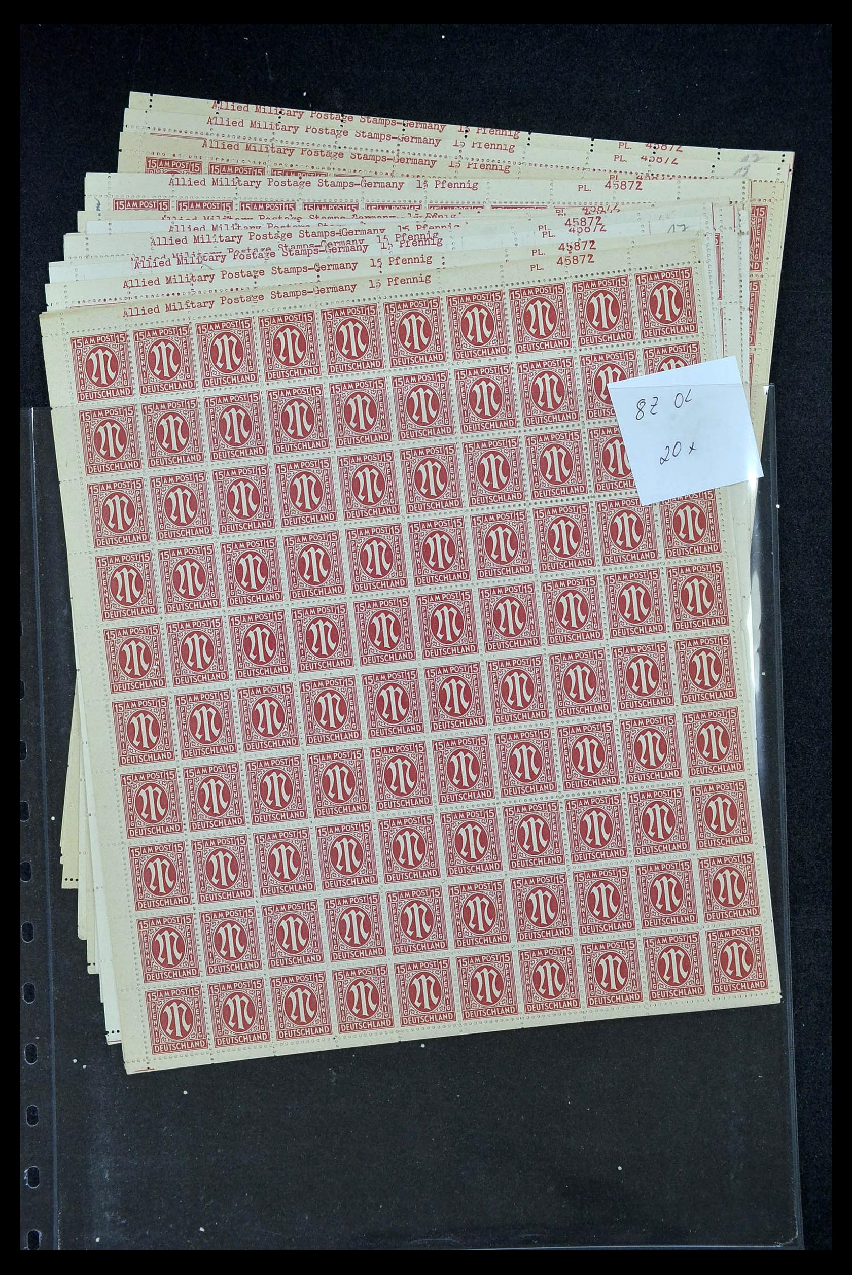 34886 162 - Stamp Collection 34886 Allied occupation 1945.
