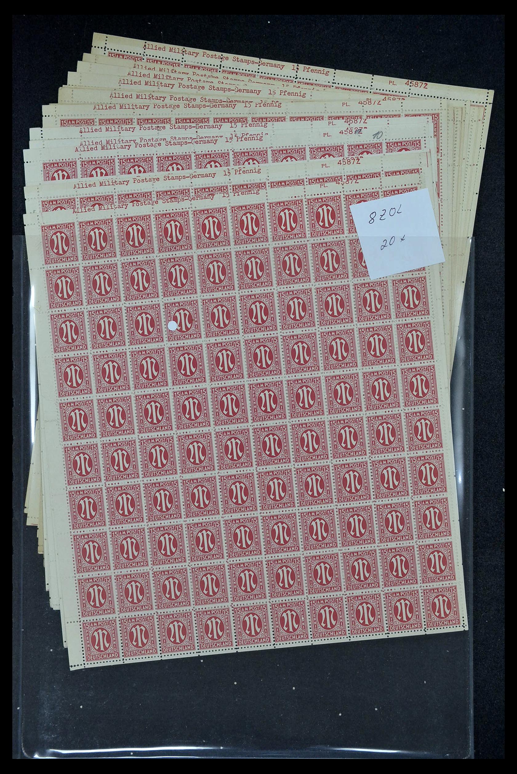 34886 163 - Postzegelverzameling 34886 Geallieerde bezetting 1945.