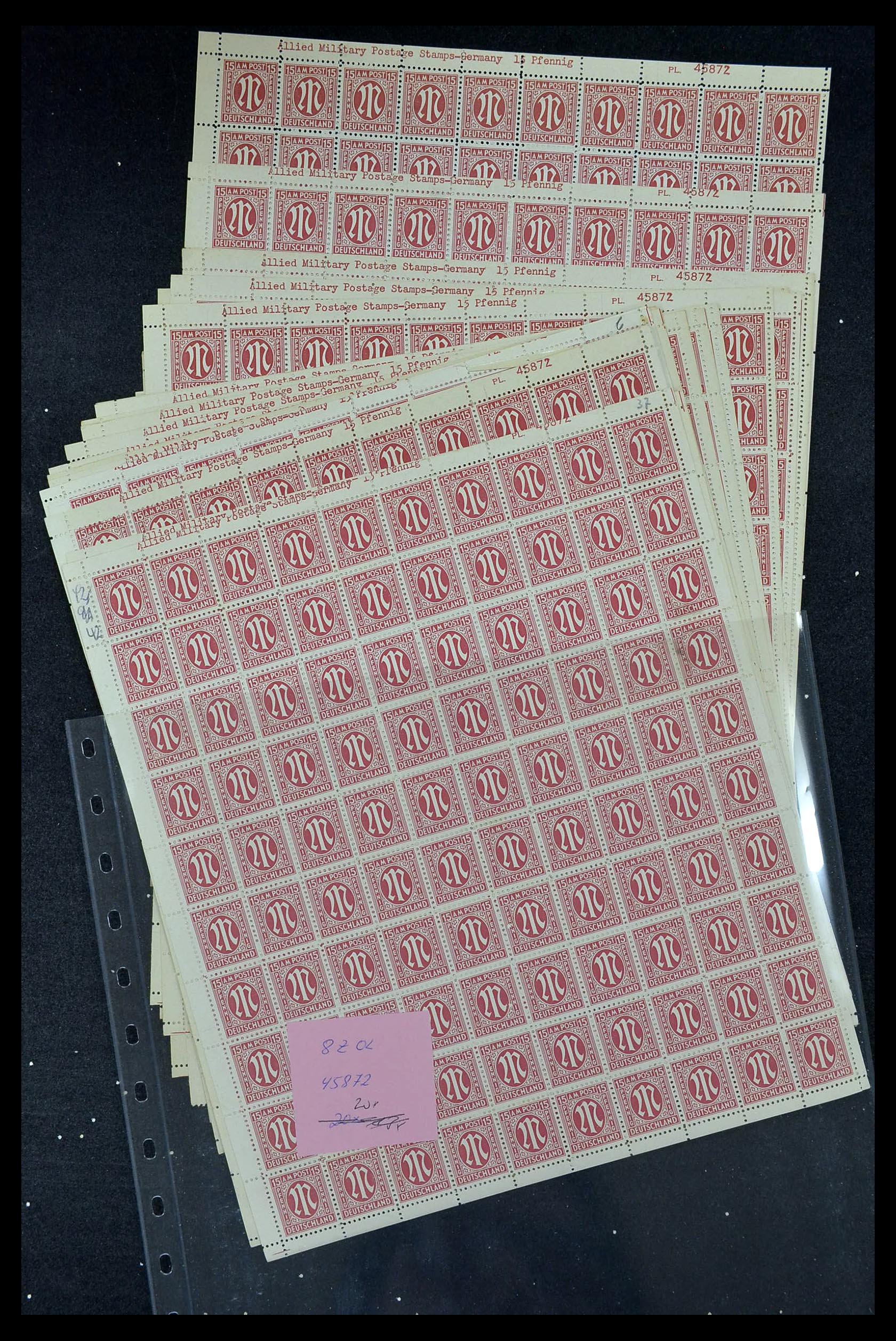 34886 165 - Postzegelverzameling 34886 Geallieerde bezetting 1945.