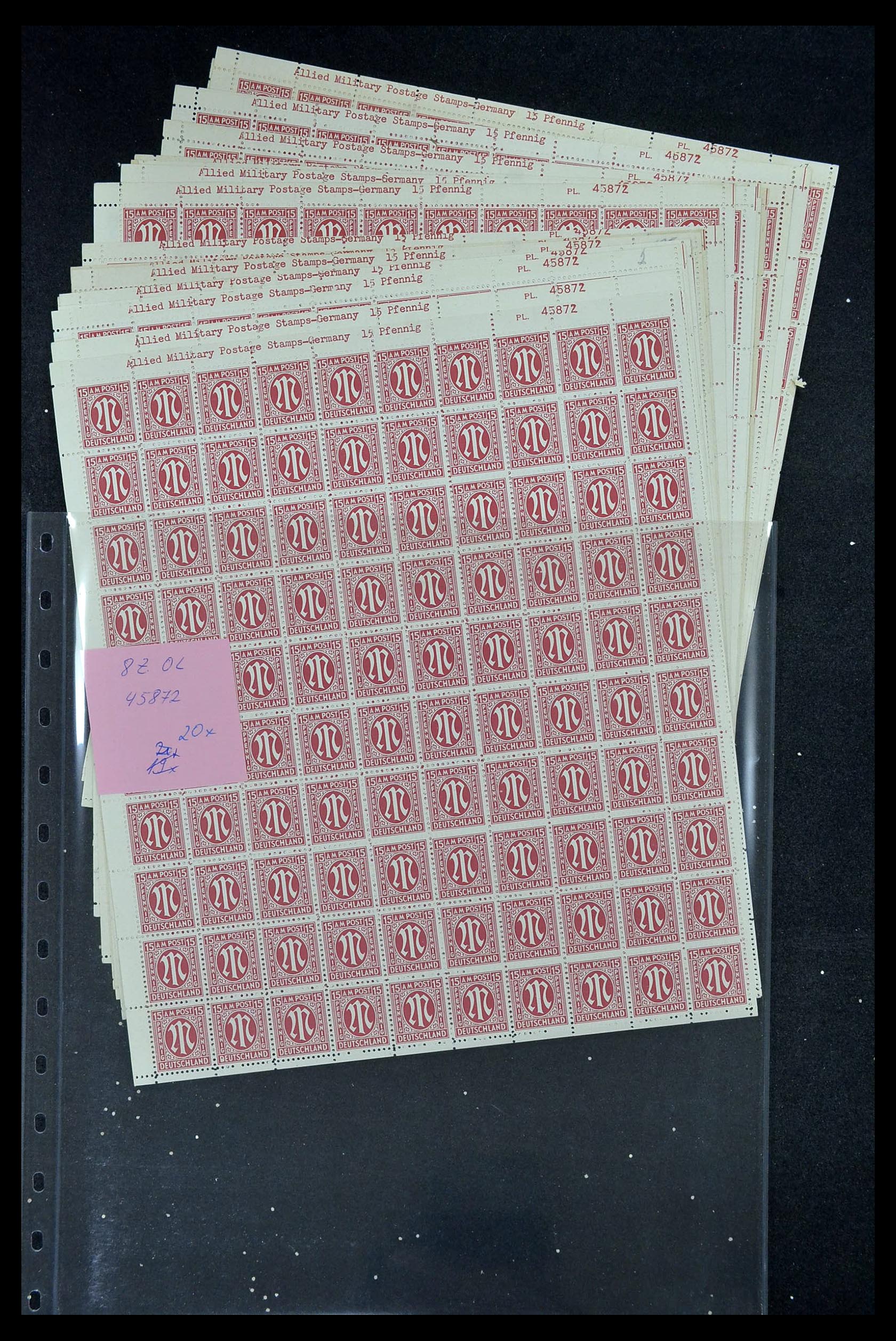 34886 166 - Postzegelverzameling 34886 Geallieerde bezetting 1945.