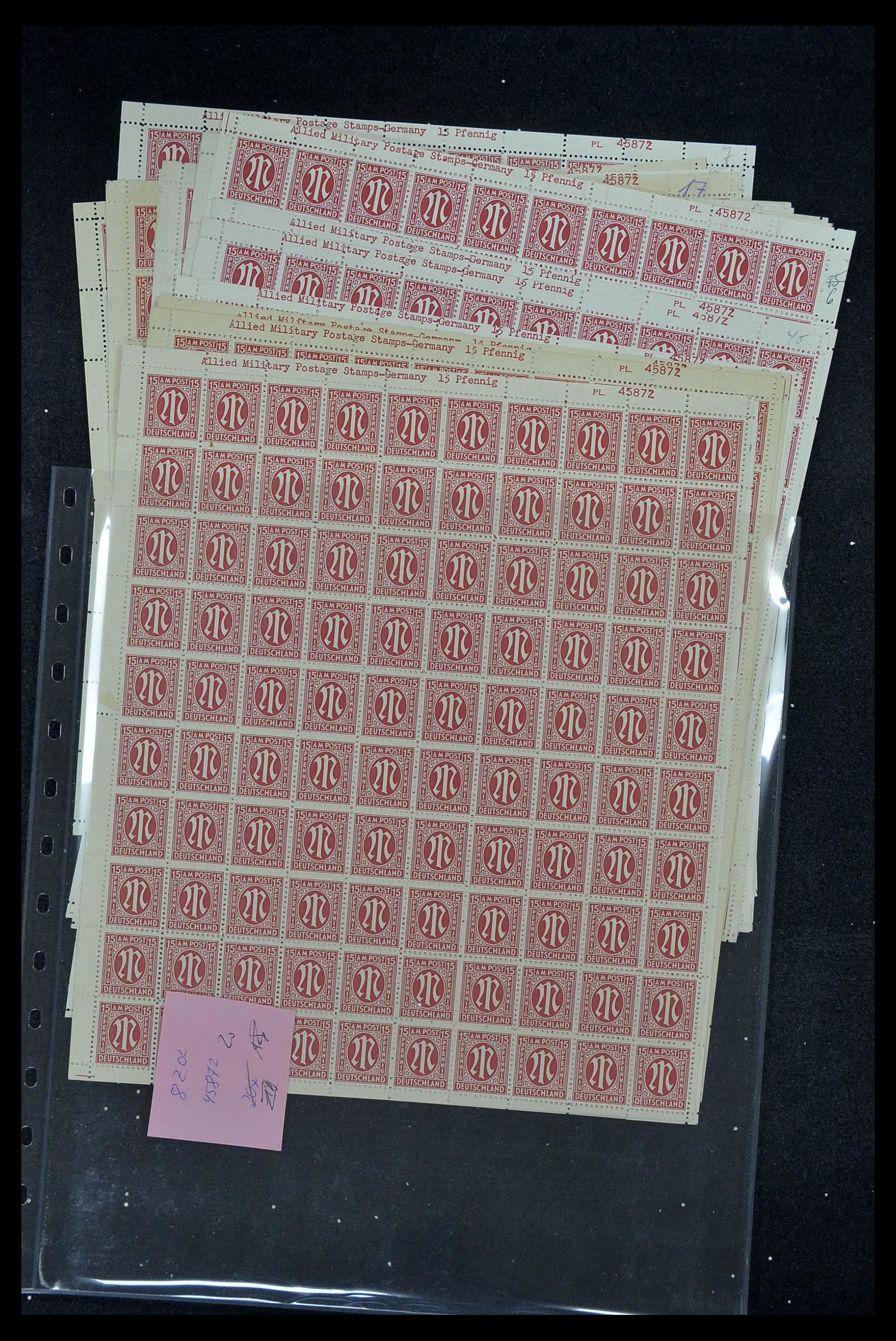 34886 167 - Postzegelverzameling 34886 Geallieerde bezetting 1945.