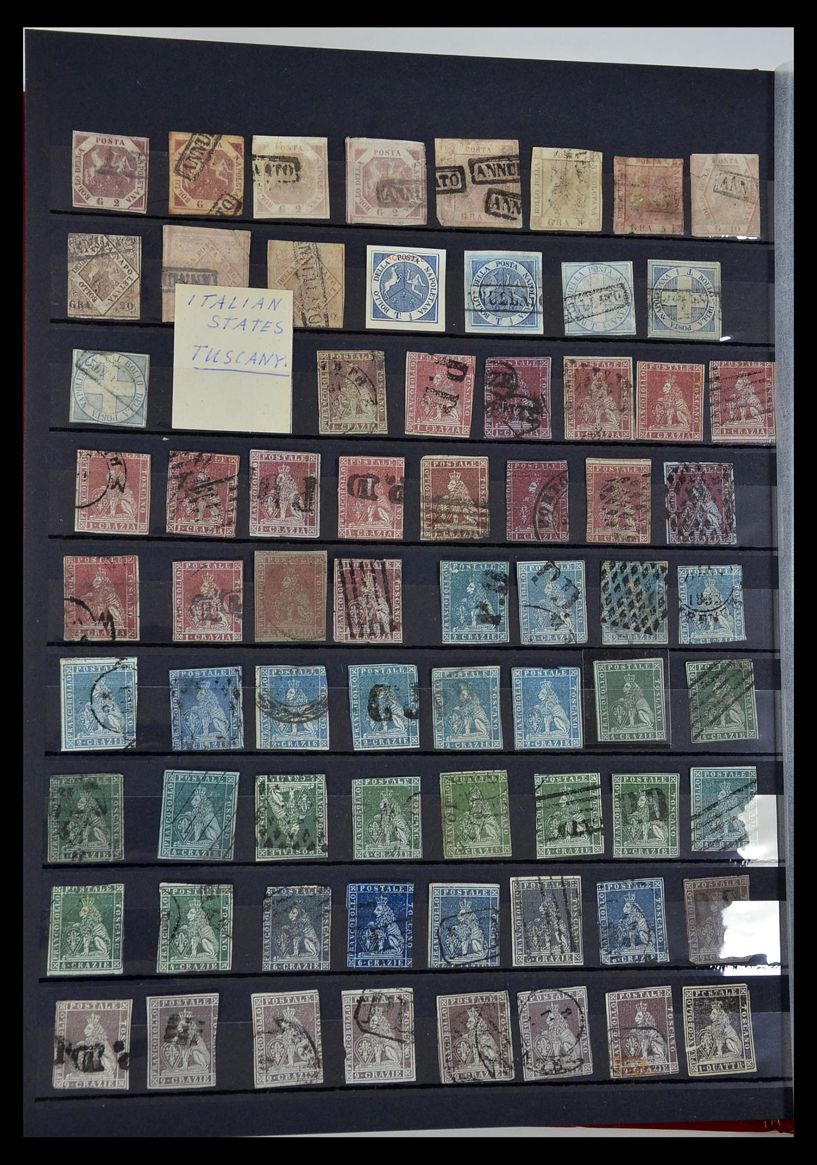 34890 014 - Postzegelverzameling 34890 Italiaanse Staten 1850-1868.