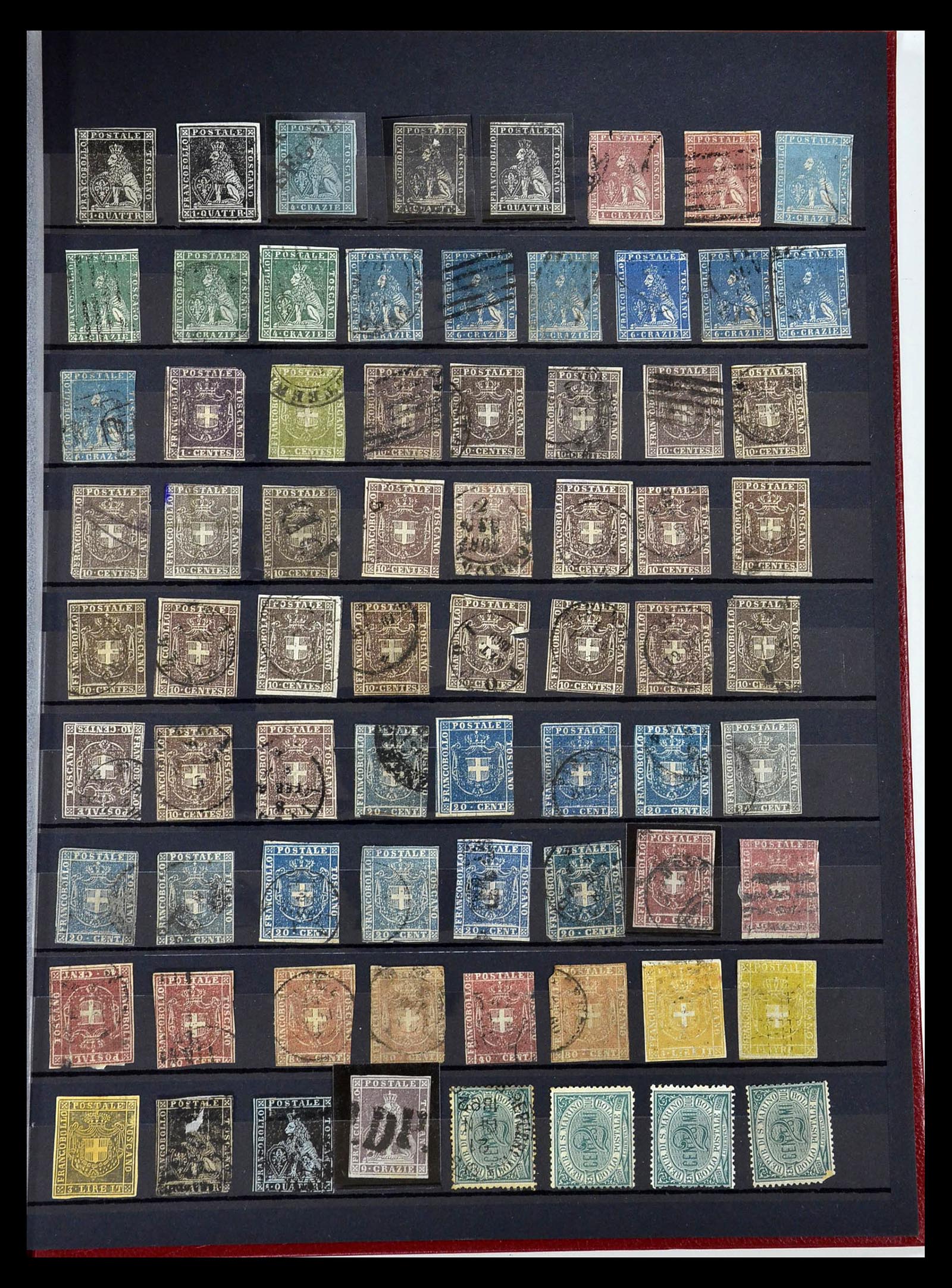 34890 015 - Postzegelverzameling 34890 Italiaanse Staten 1850-1868.