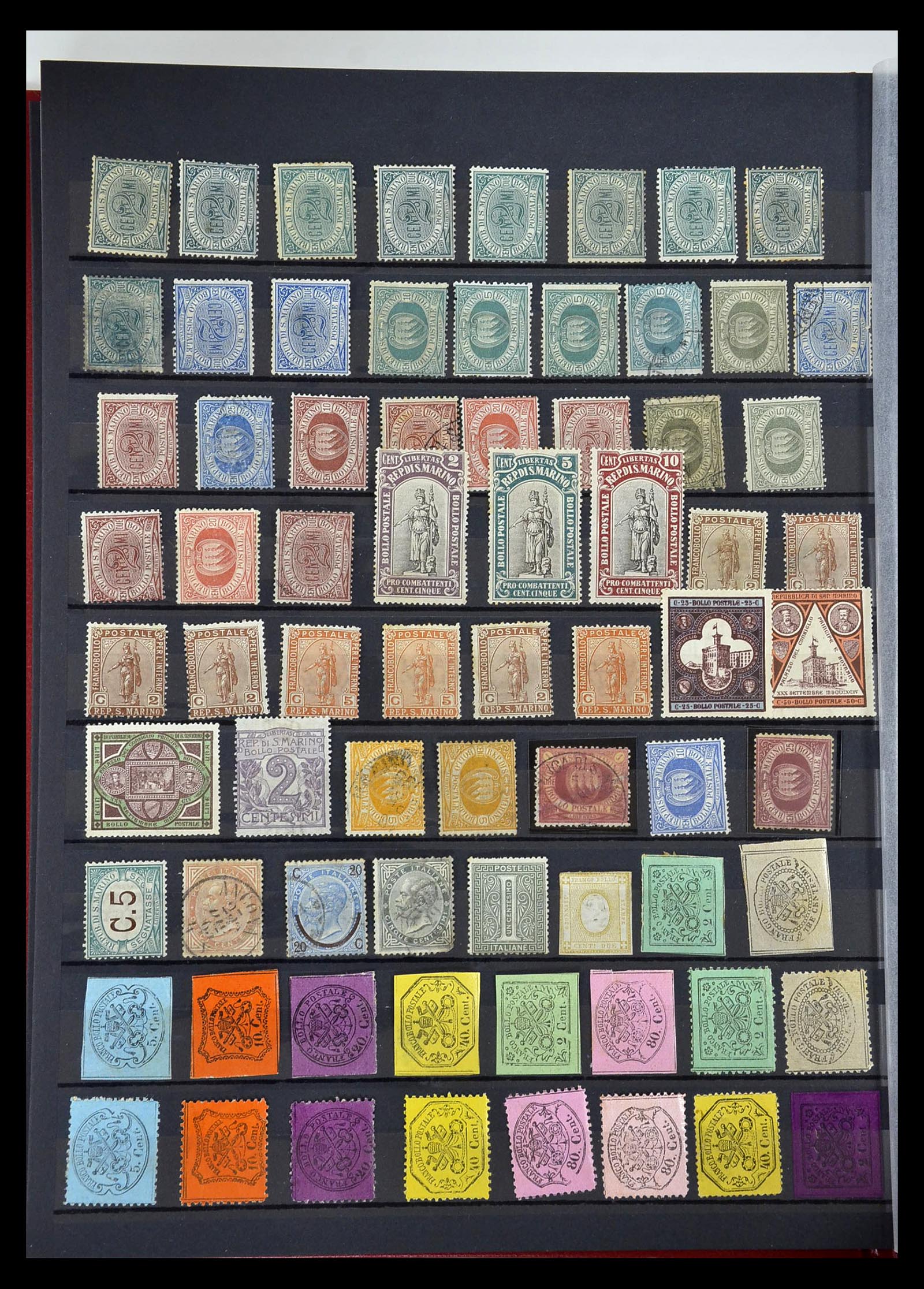 34890 016 - Postzegelverzameling 34890 Italiaanse Staten 1850-1868.