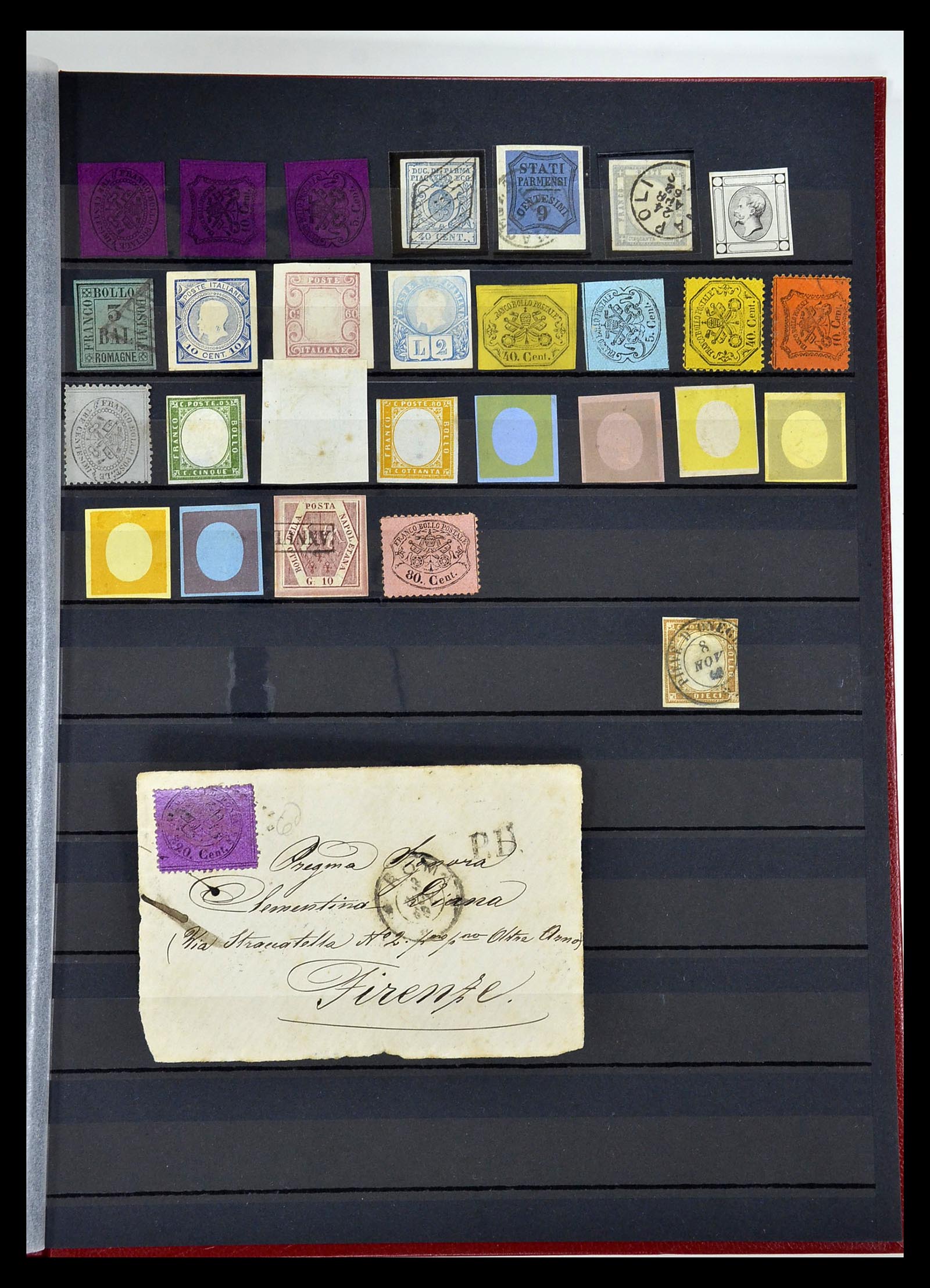 34890 017 - Postzegelverzameling 34890 Italiaanse Staten 1850-1868.