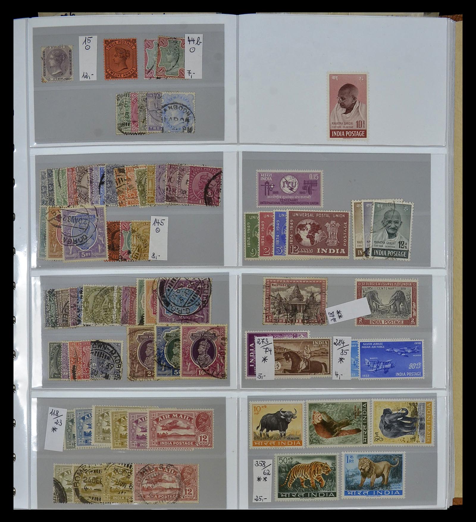 34891 001 - Postzegelverzameling 34891 Midden Oosten en Azië 1880-1980.