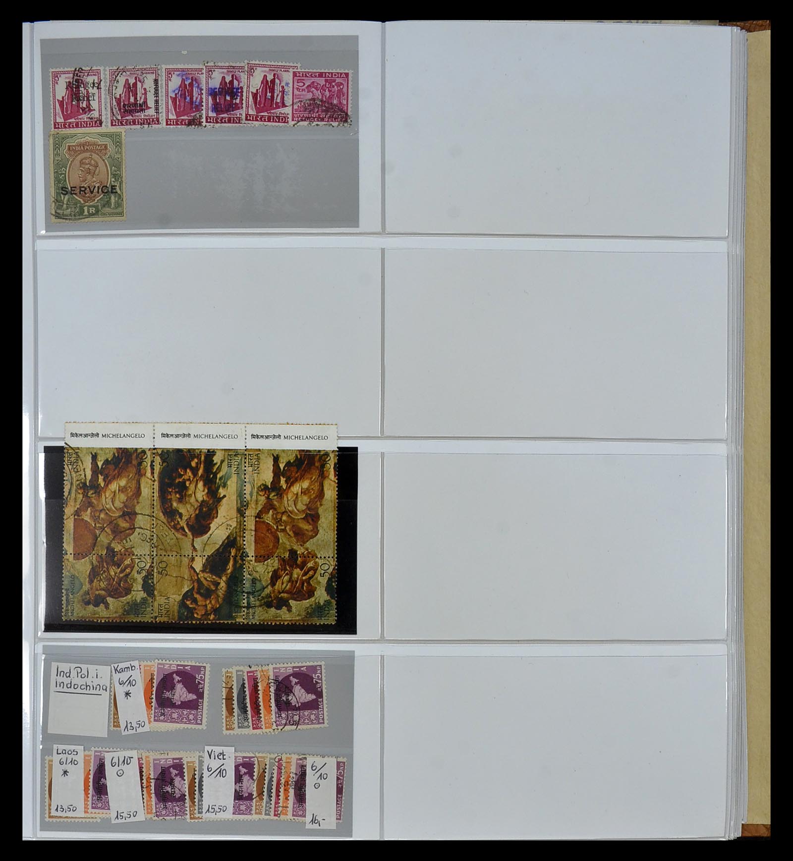 34891 003 - Postzegelverzameling 34891 Midden Oosten en Azië 1880-1980.