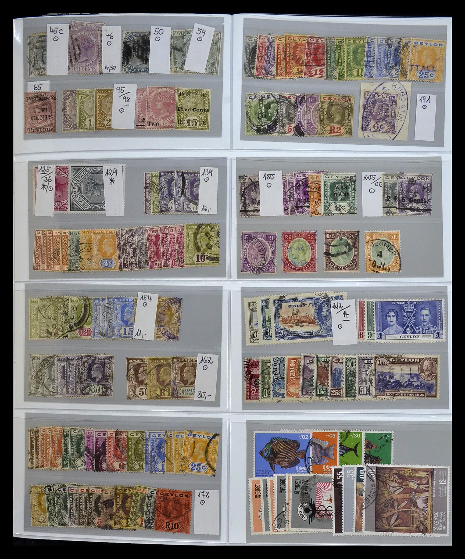 34891 038 - Postzegelverzameling 34891 Midden Oosten en Azië 1880-1980.