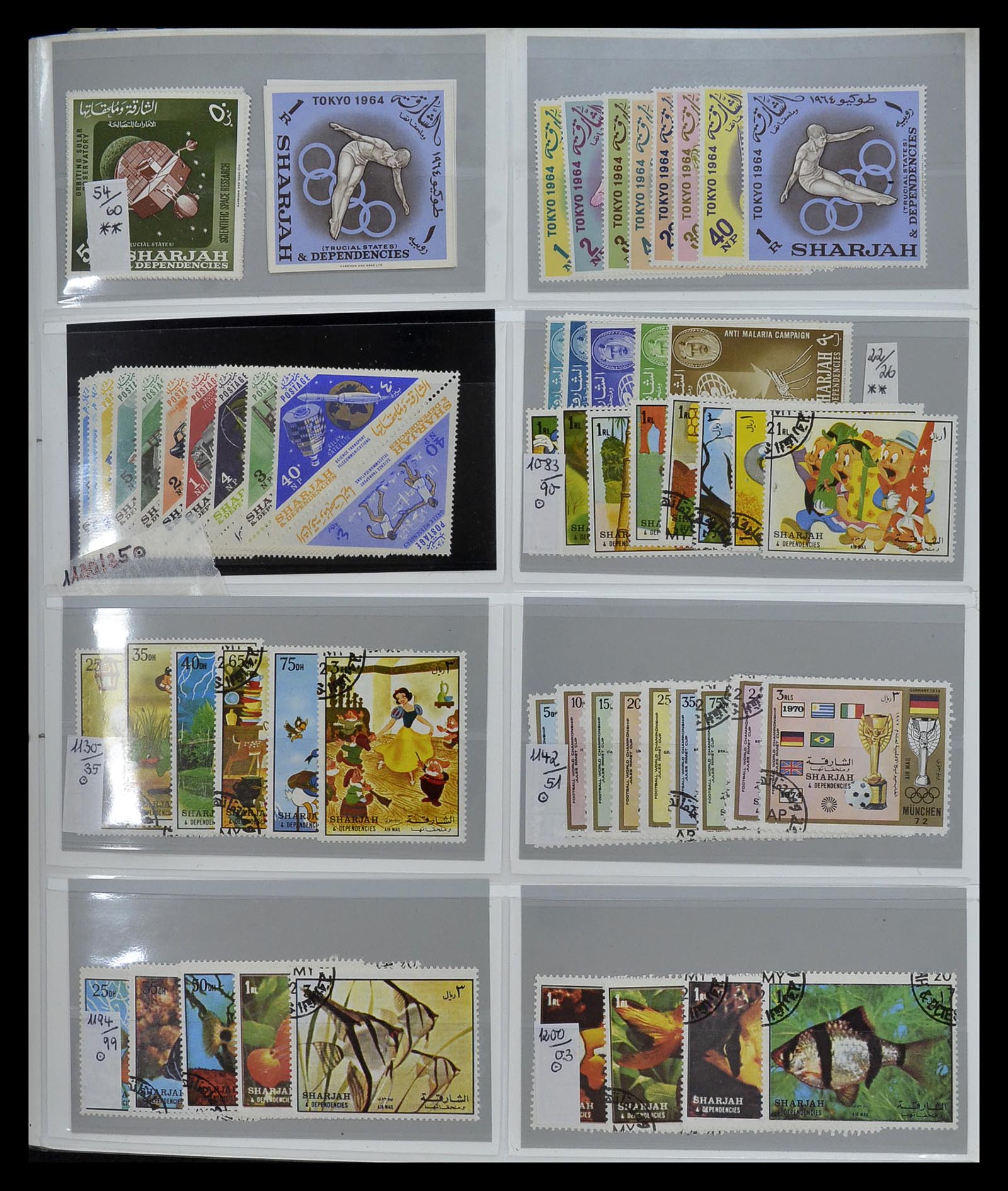 34891 045 - Postzegelverzameling 34891 Midden Oosten en Azië 1880-1980.