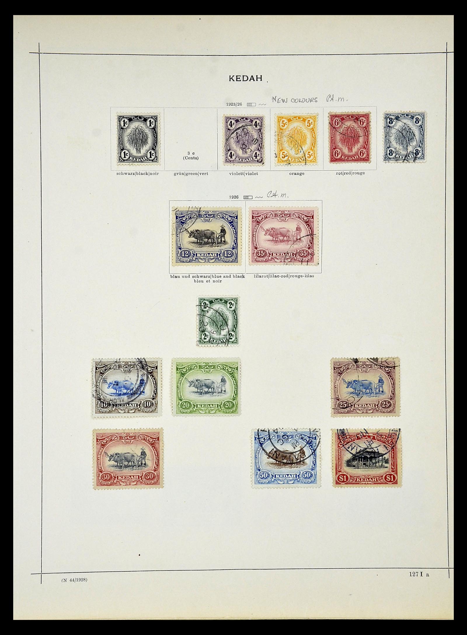 34892 018 - Postzegelverzameling 34892 Straits Settlements, Maleisië en Singapore