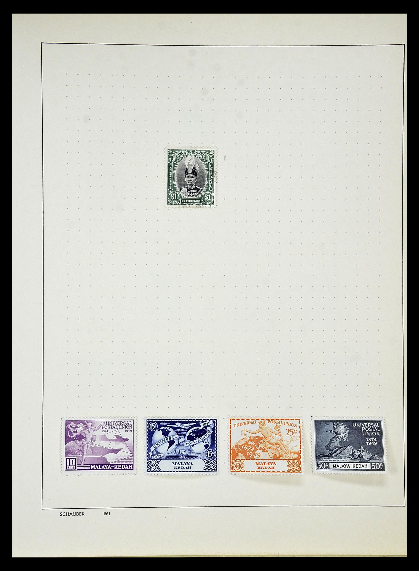 34892 019 - Postzegelverzameling 34892 Straits Settlements, Maleisië en Singapore