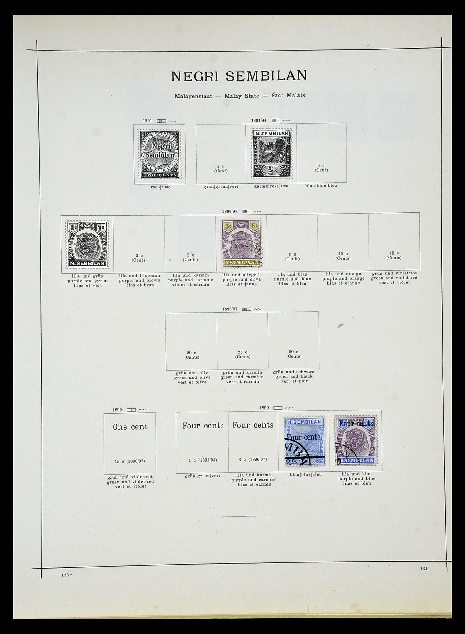 34892 022 - Postzegelverzameling 34892 Straits Settlements, Maleisië en Singapore