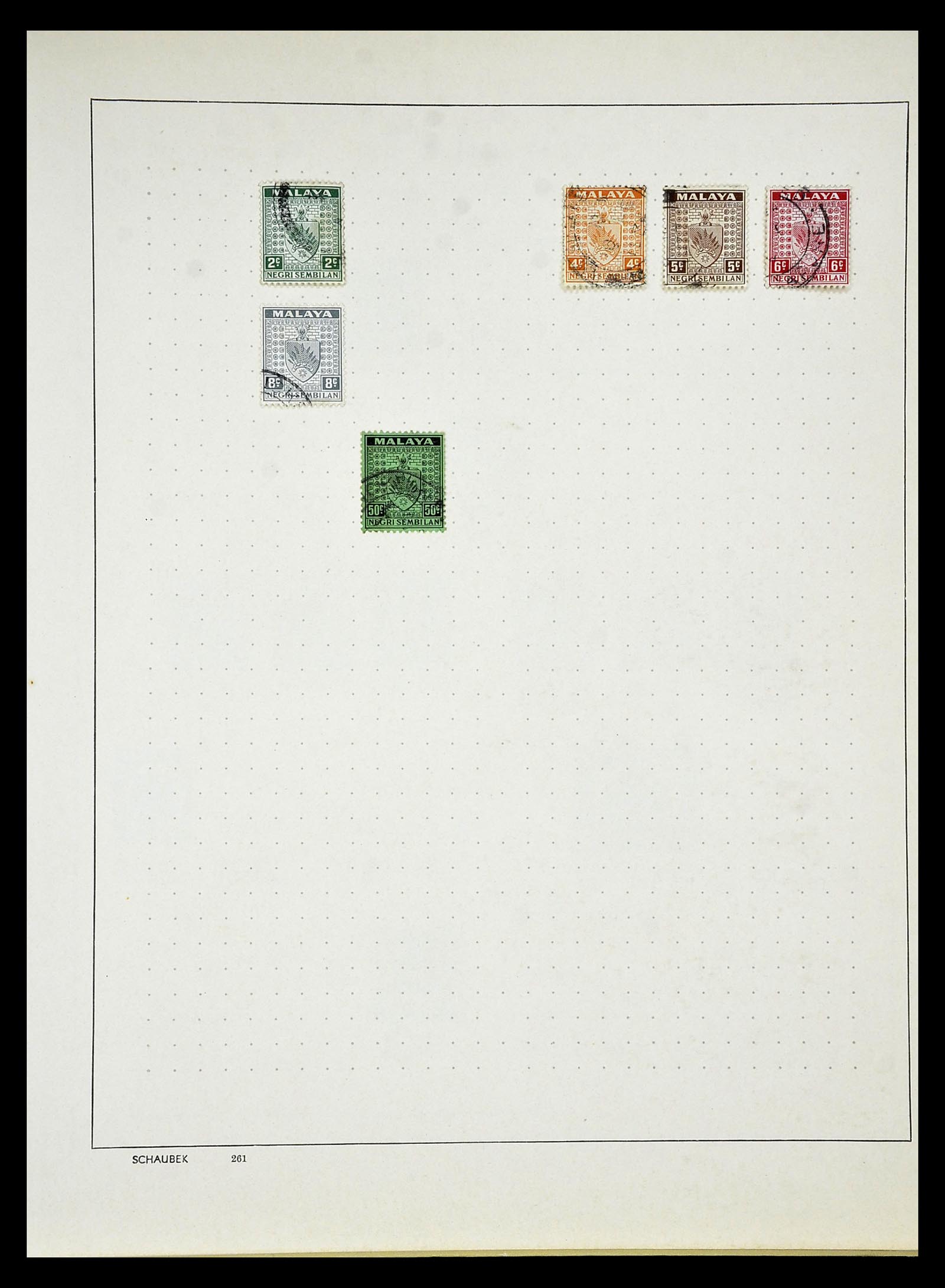 34892 023 - Postzegelverzameling 34892 Straits Settlements, Maleisië en Singapore