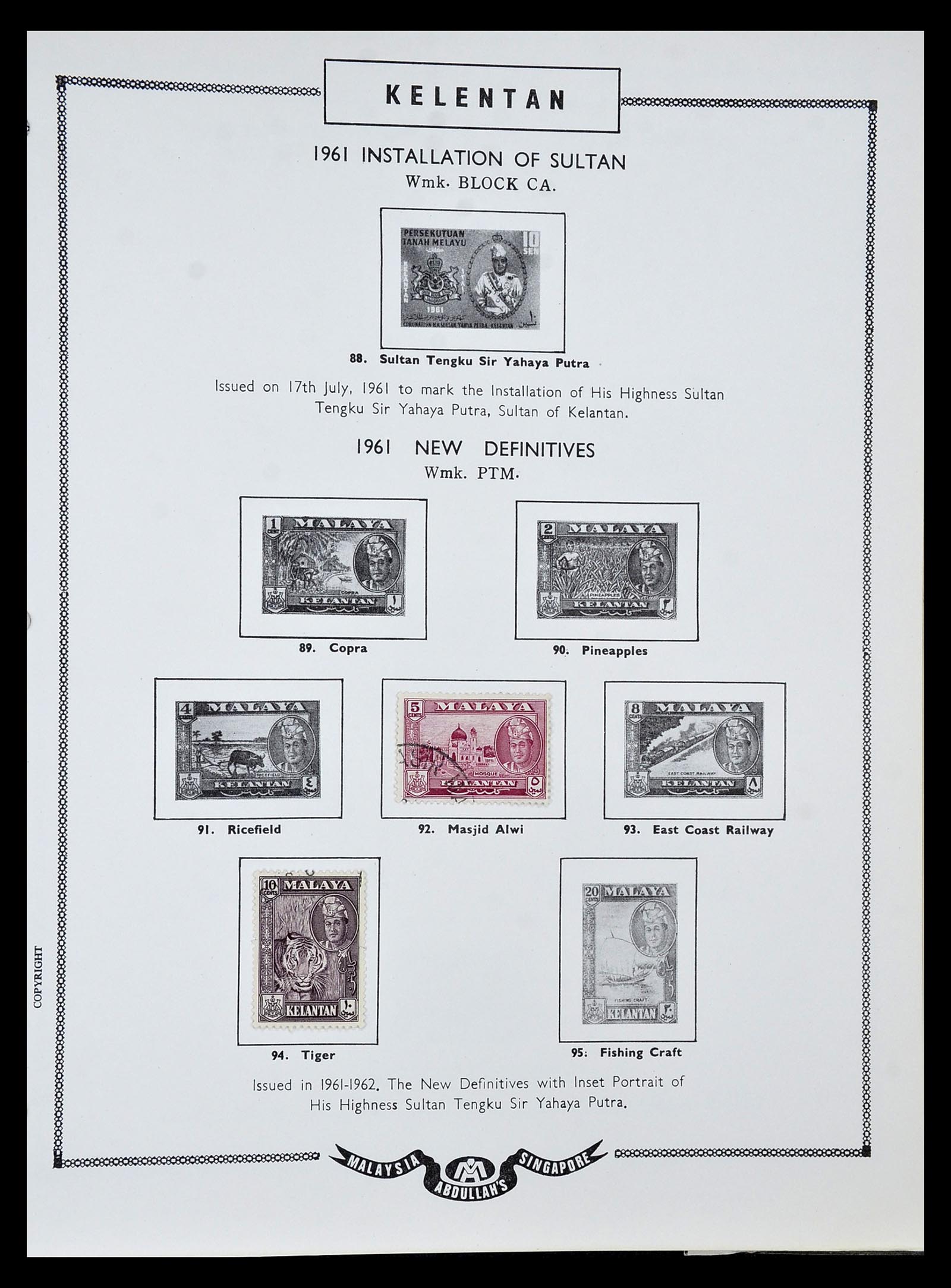 34892 067 - Stamp Collection 34892 Straits Settlements, Malaysia and Singapore 1868-
