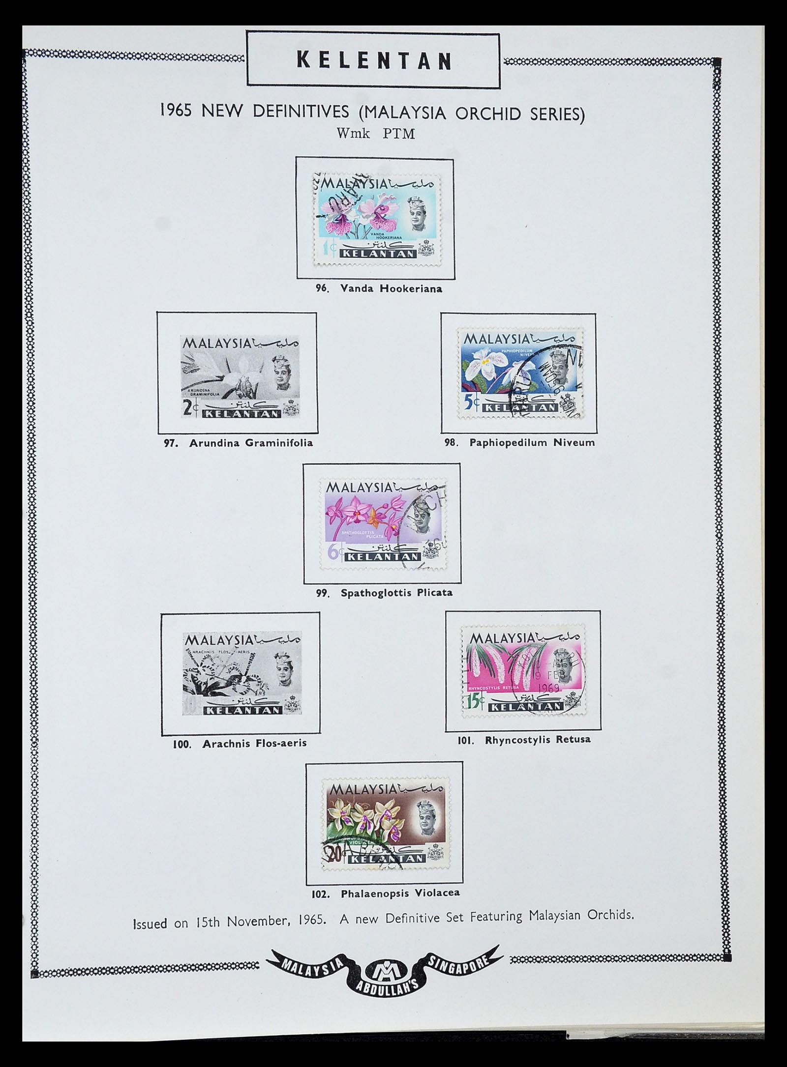 34892 068 - Postzegelverzameling 34892 Straits Settlements, Maleisië en Singapore
