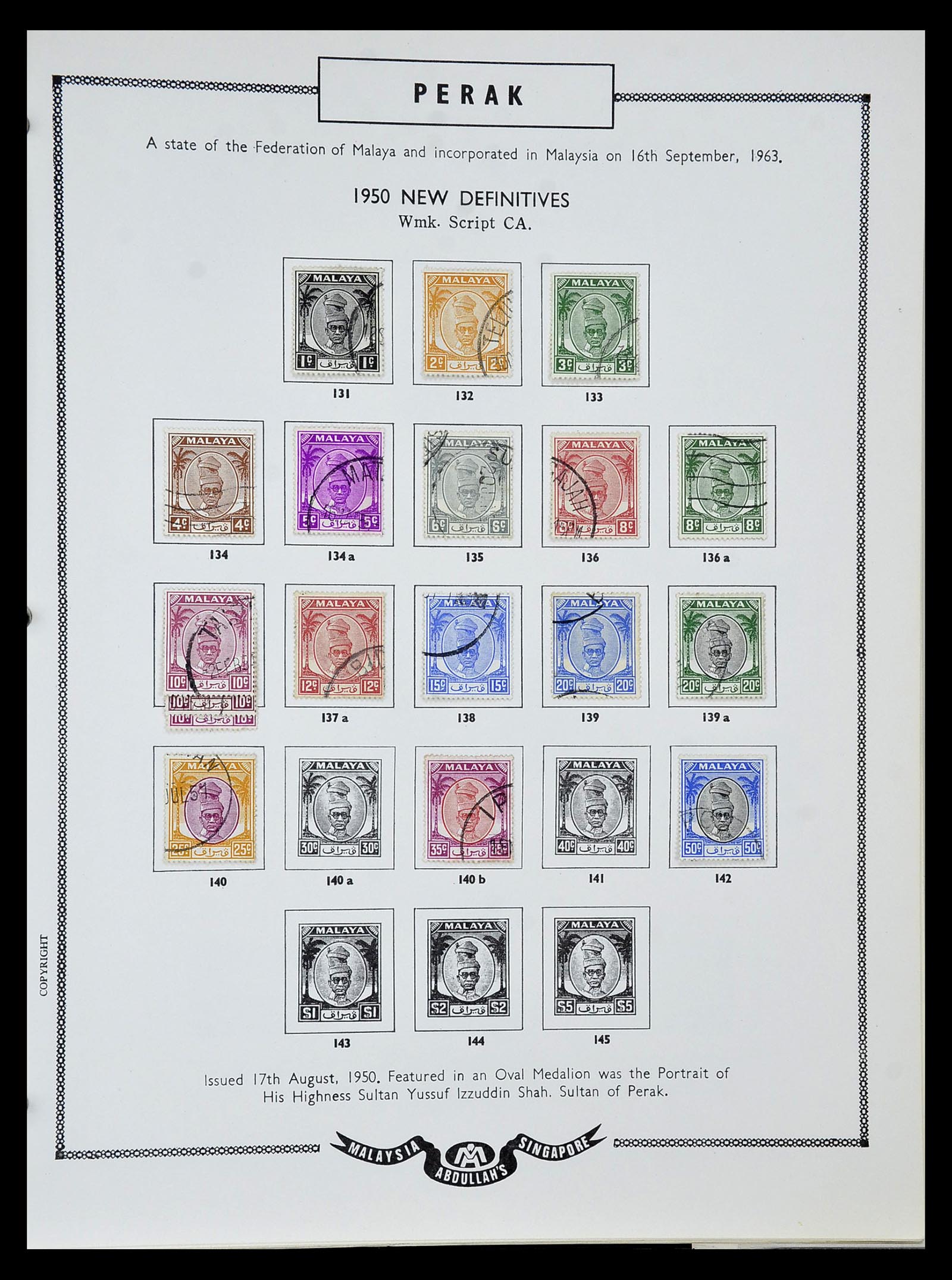 34892 085 - Stamp Collection 34892 Straits Settlements, Malaysia and Singapore 1868-