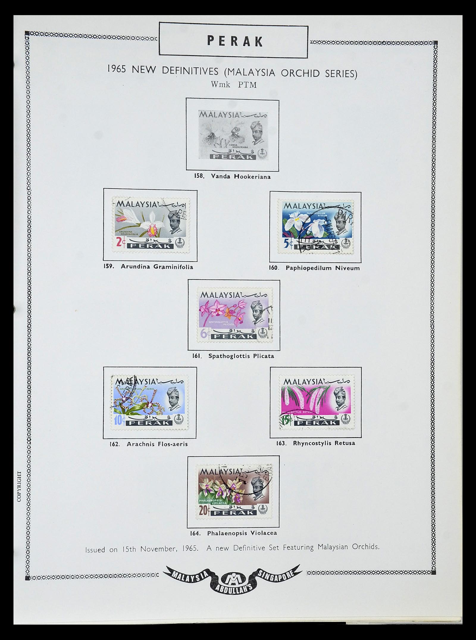 34892 087 - Stamp Collection 34892 Straits Settlements, Malaysia and Singapore 1868-