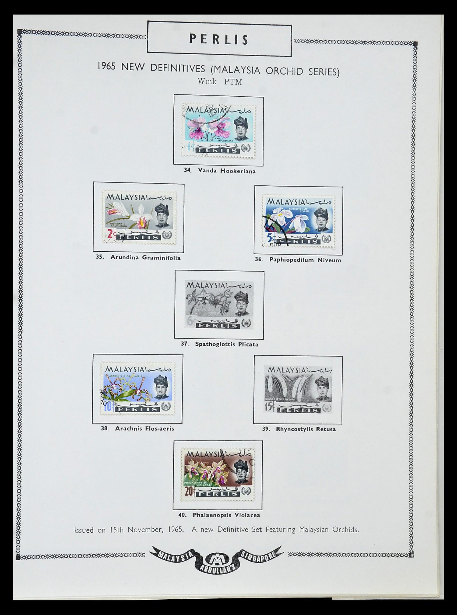 34892 090 - Postzegelverzameling 34892 Straits Settlements, Maleisië en Singapore
