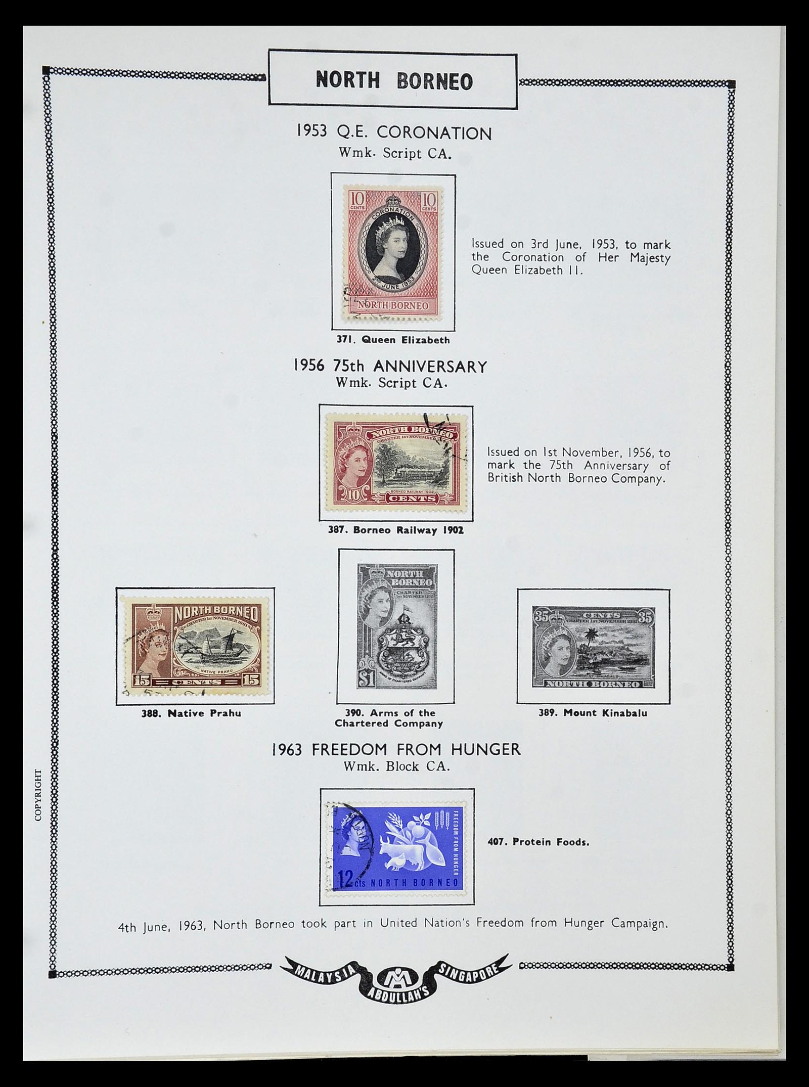 34892 092 - Postzegelverzameling 34892 Straits Settlements, Maleisië en Singapore