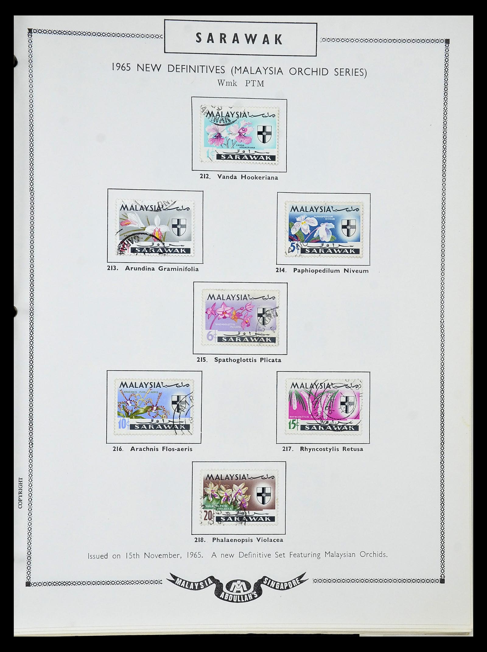 34892 098 - Postzegelverzameling 34892 Straits Settlements, Maleisië en Singapore