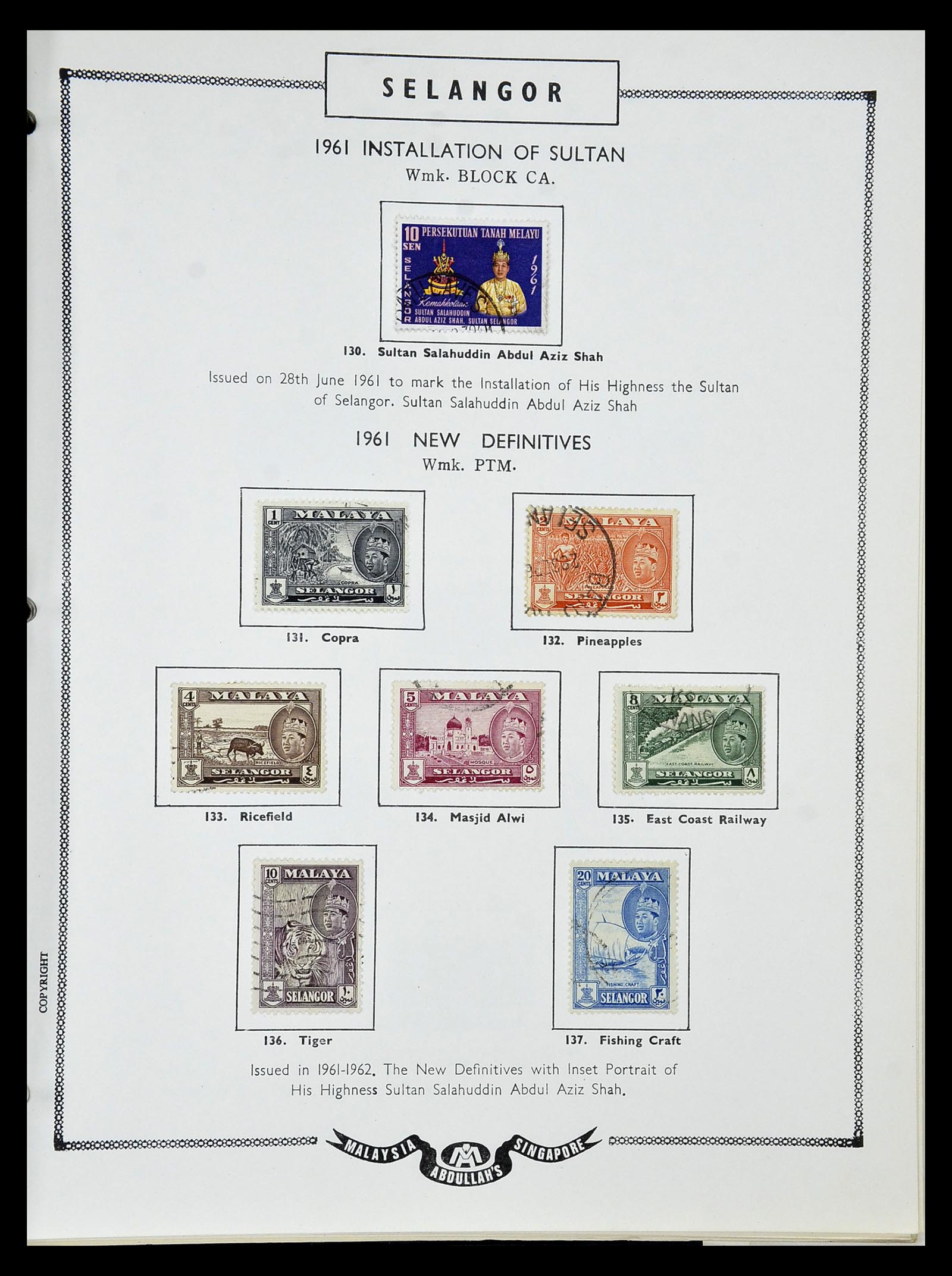 34892 101 - Postzegelverzameling 34892 Straits Settlements, Maleisië en Singapore