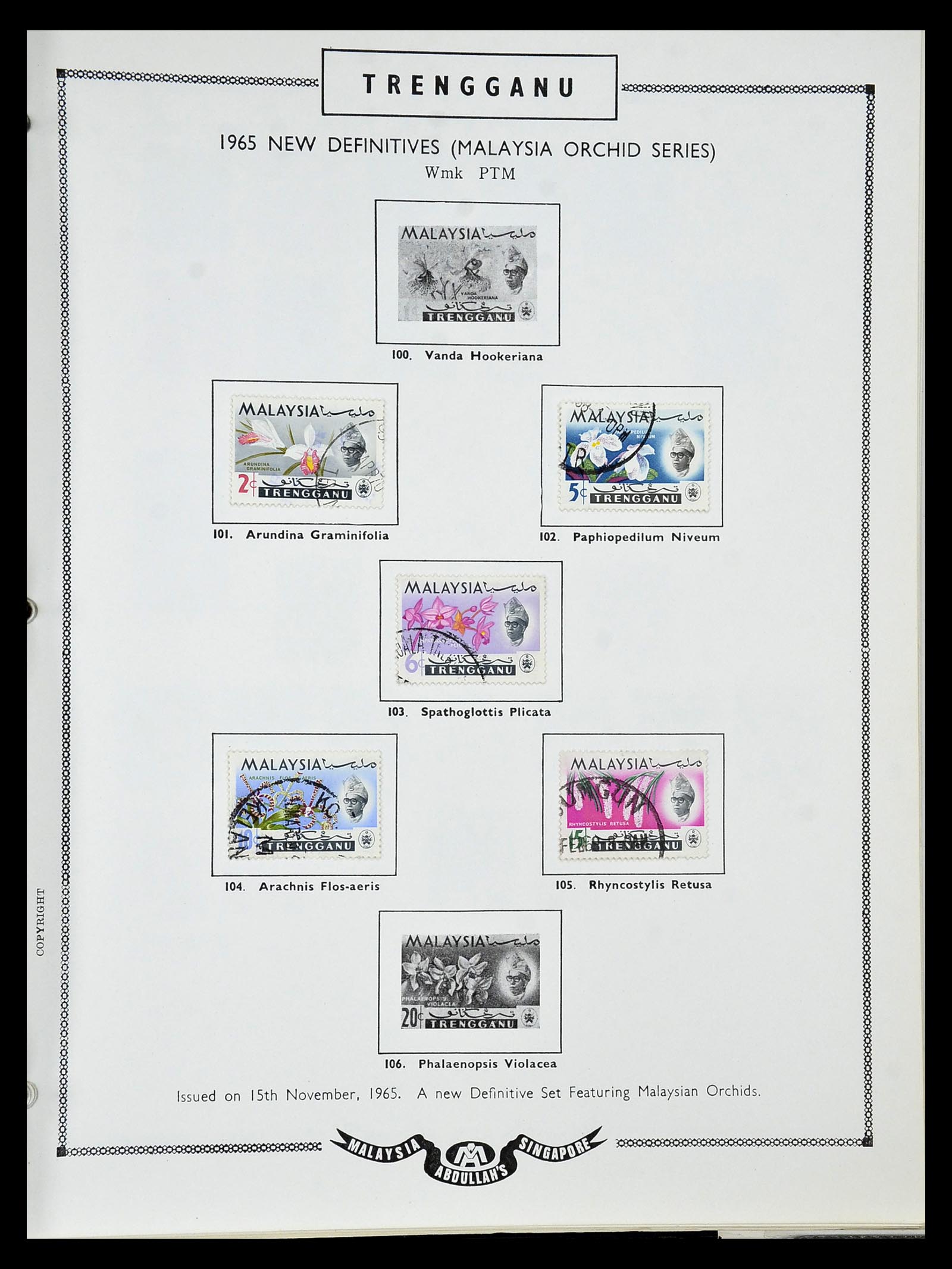 34892 105 - Postzegelverzameling 34892 Straits Settlements, Maleisië en Singapore