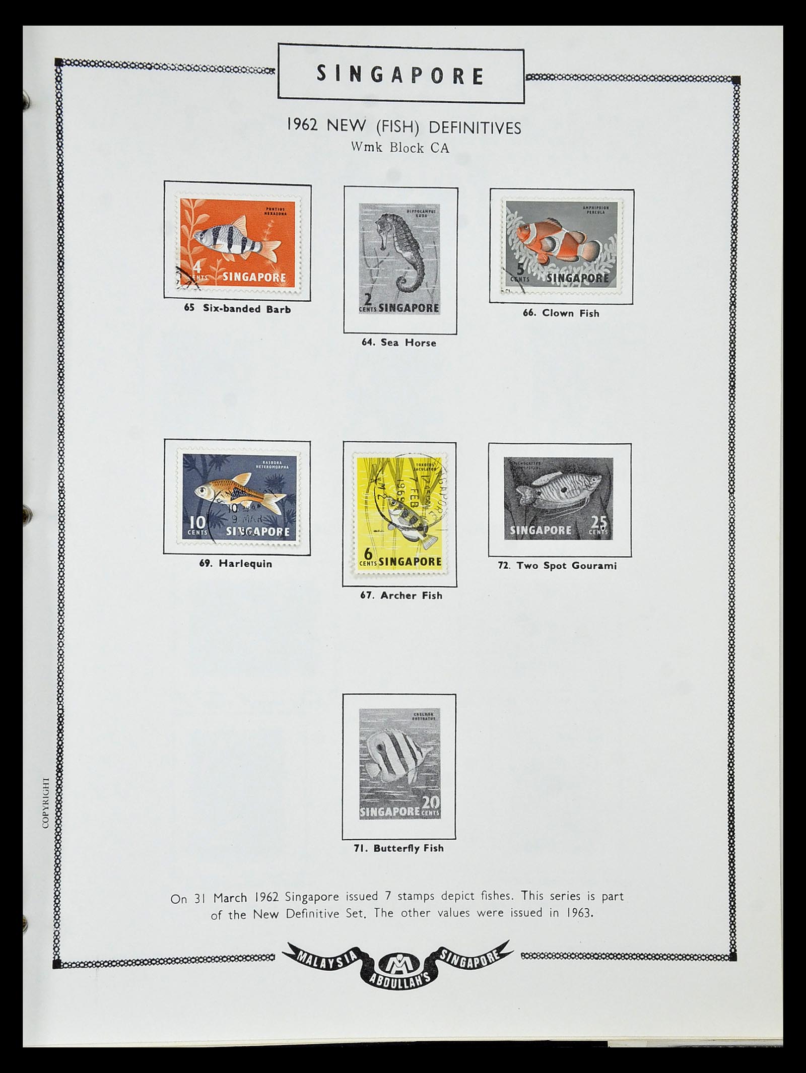 34892 109 - Postzegelverzameling 34892 Straits Settlements, Maleisië en Singapore