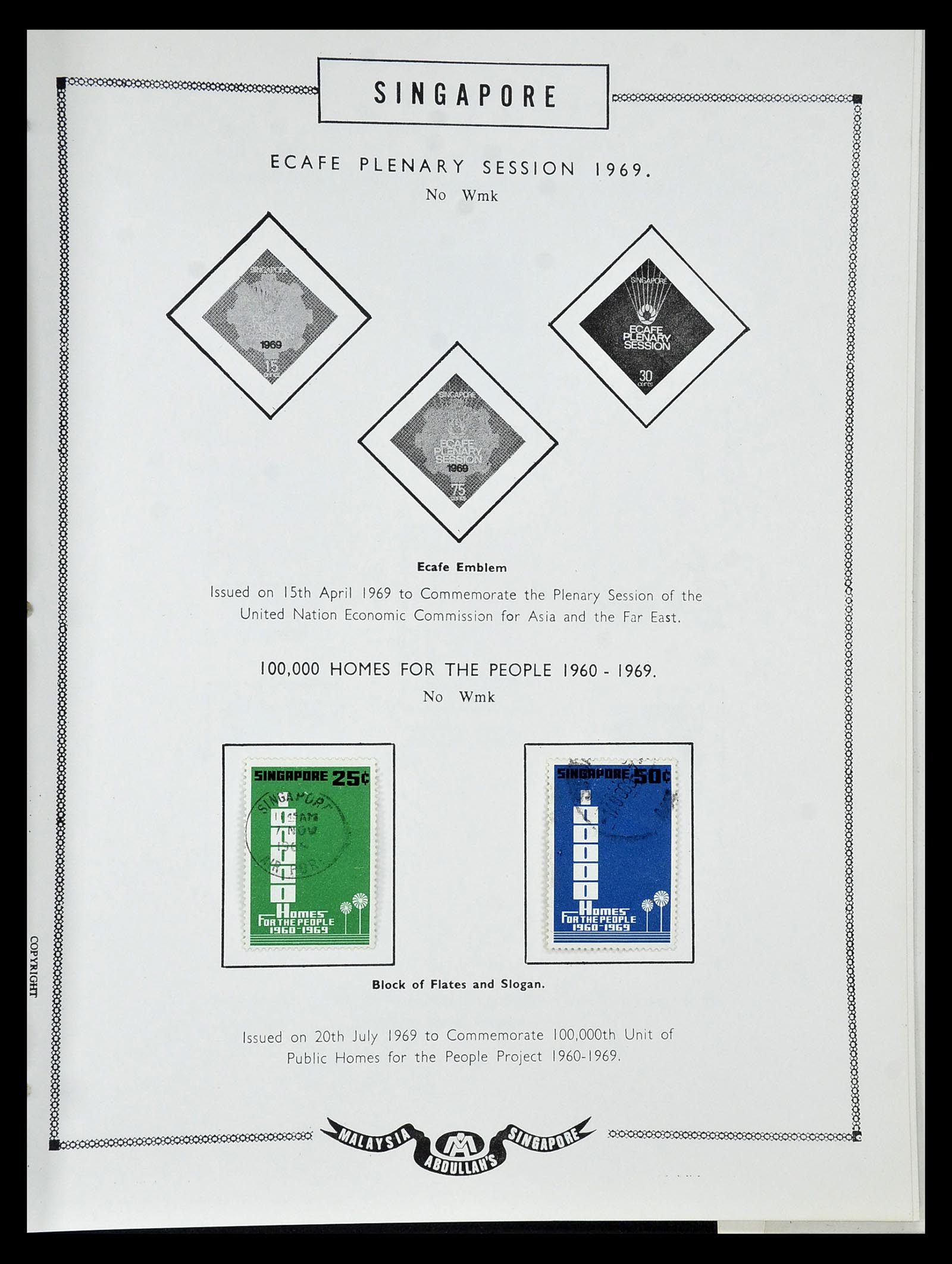 34892 114 - Postzegelverzameling 34892 Straits Settlements, Maleisië en Singapore