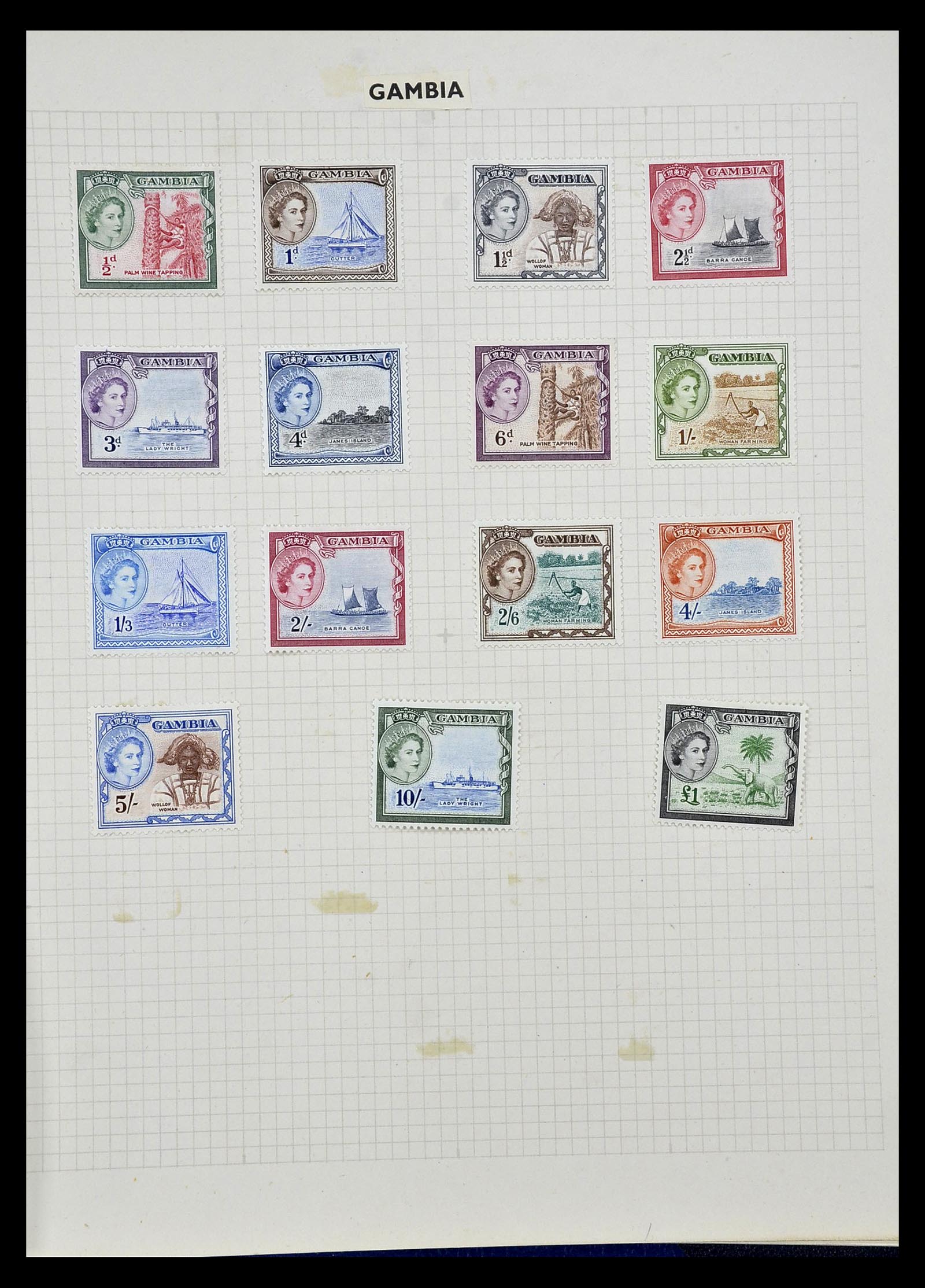 34893 001 - Postzegelverzameling 34893 Engeland en koloniën 1840-1960.