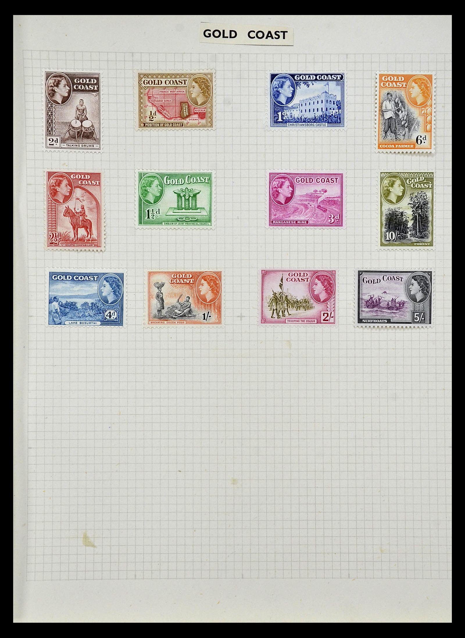 34893 003 - Postzegelverzameling 34893 Engeland en koloniën 1840-1960.