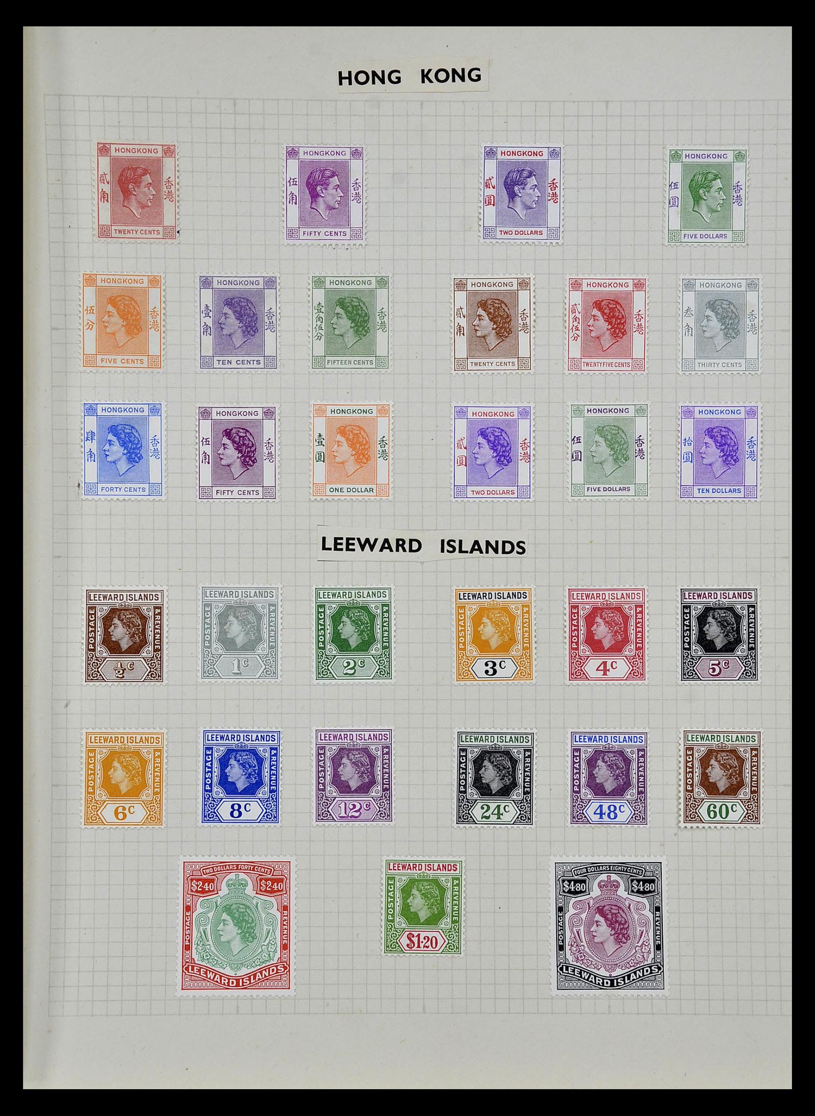 34893 013 - Postzegelverzameling 34893 Engeland en koloniën 1840-1960.